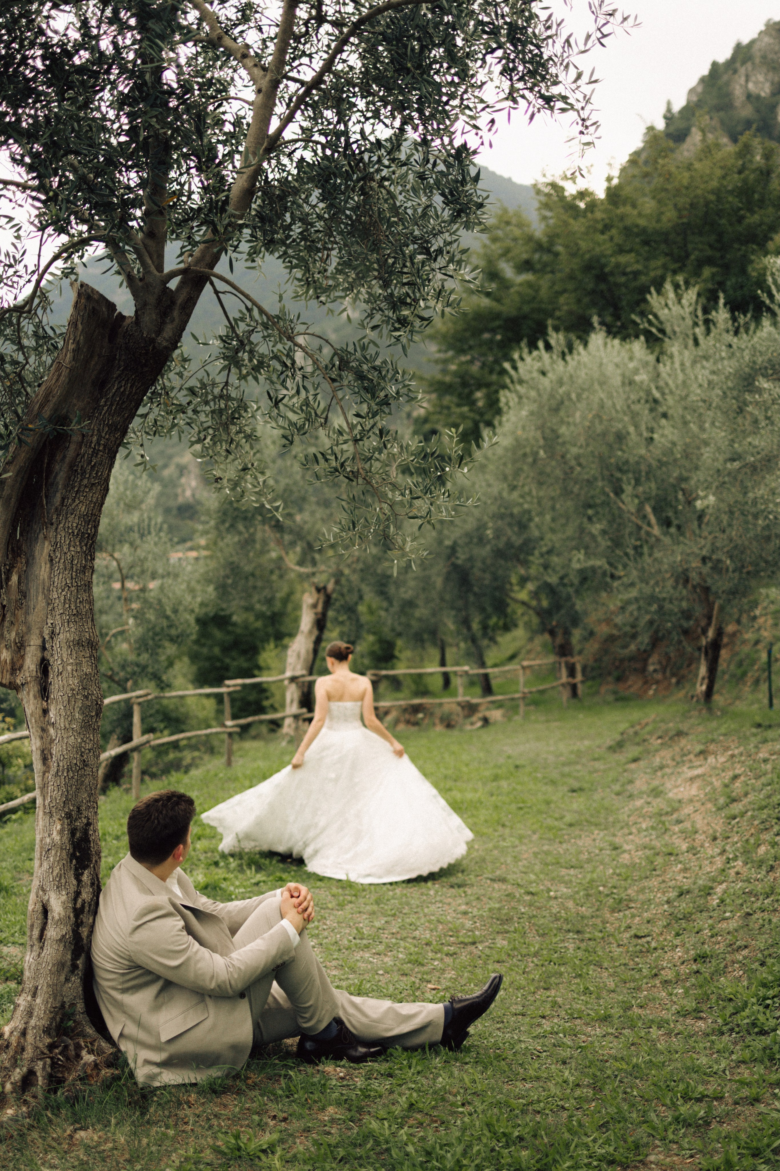 Couple portraits in Malcesine Italy