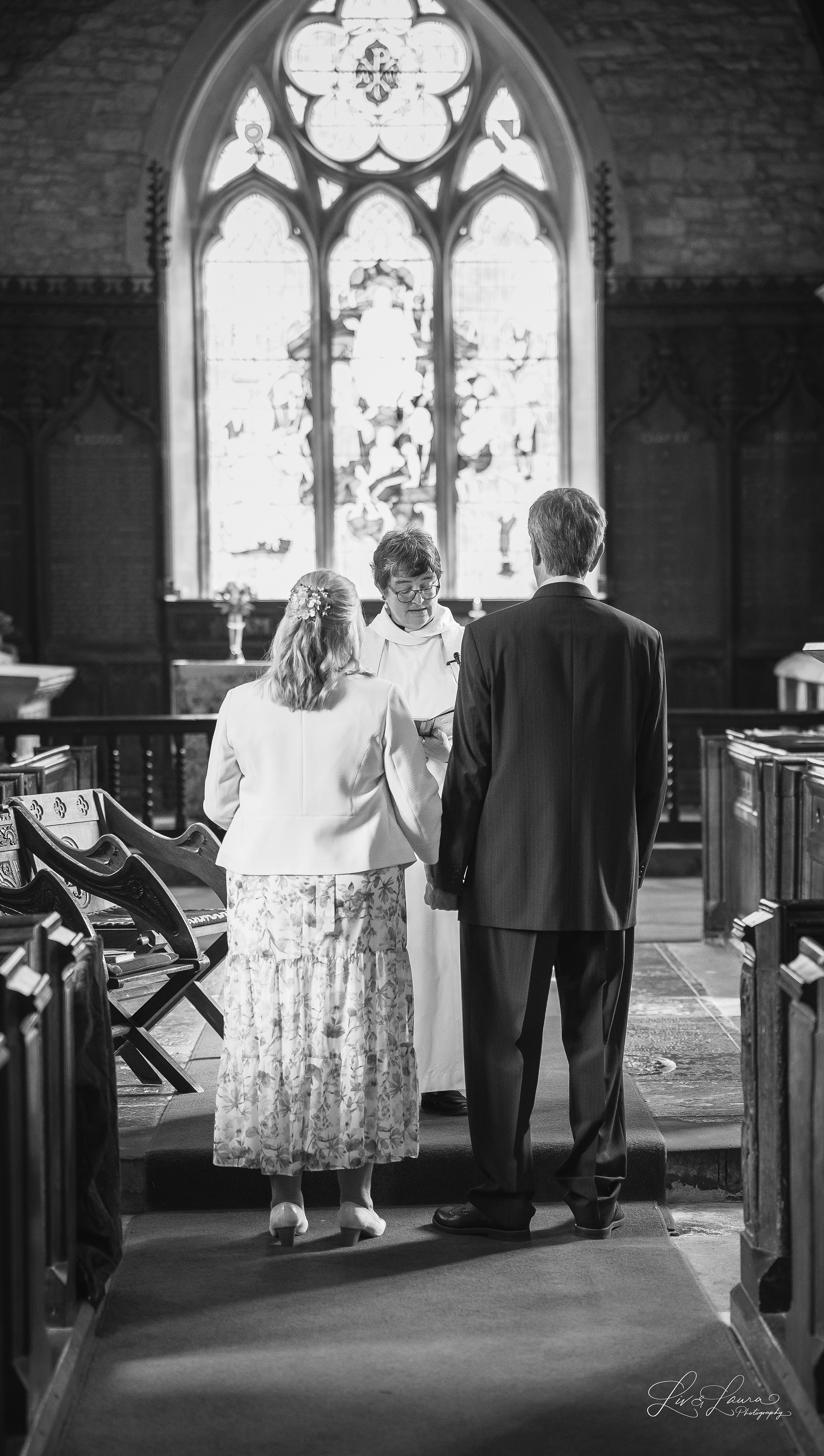Church Wedding. Wedding and boudoir photography by Liv and Laura