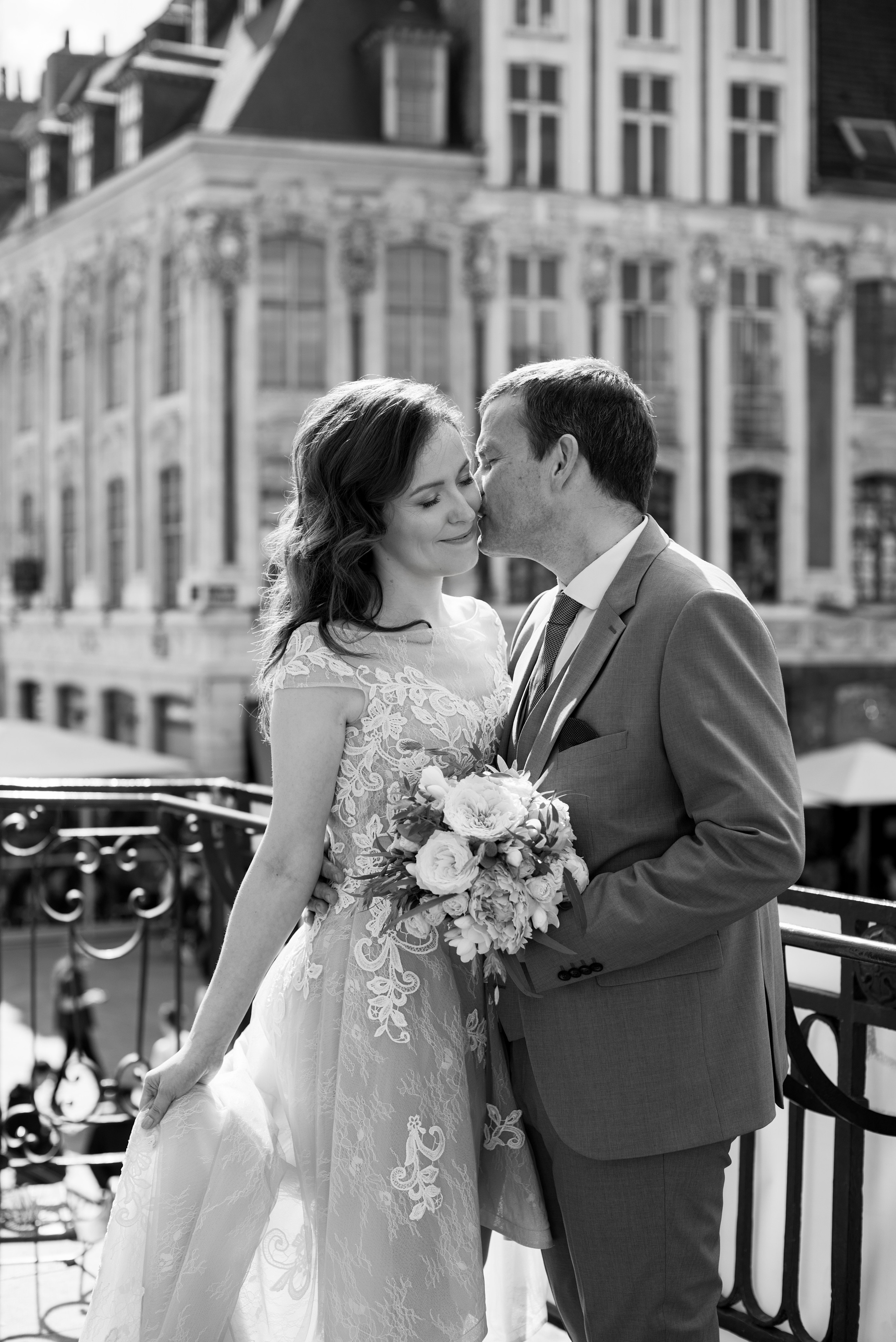Marié et mariée au Château de Chenonceau
