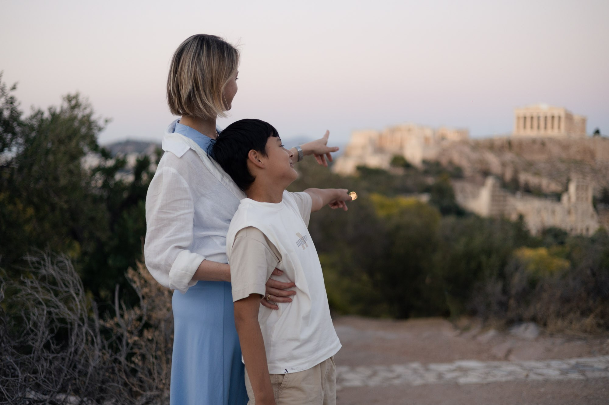 Mother&son walk around Acropolis. Photography Services in Athens | Maryna Dmytryk