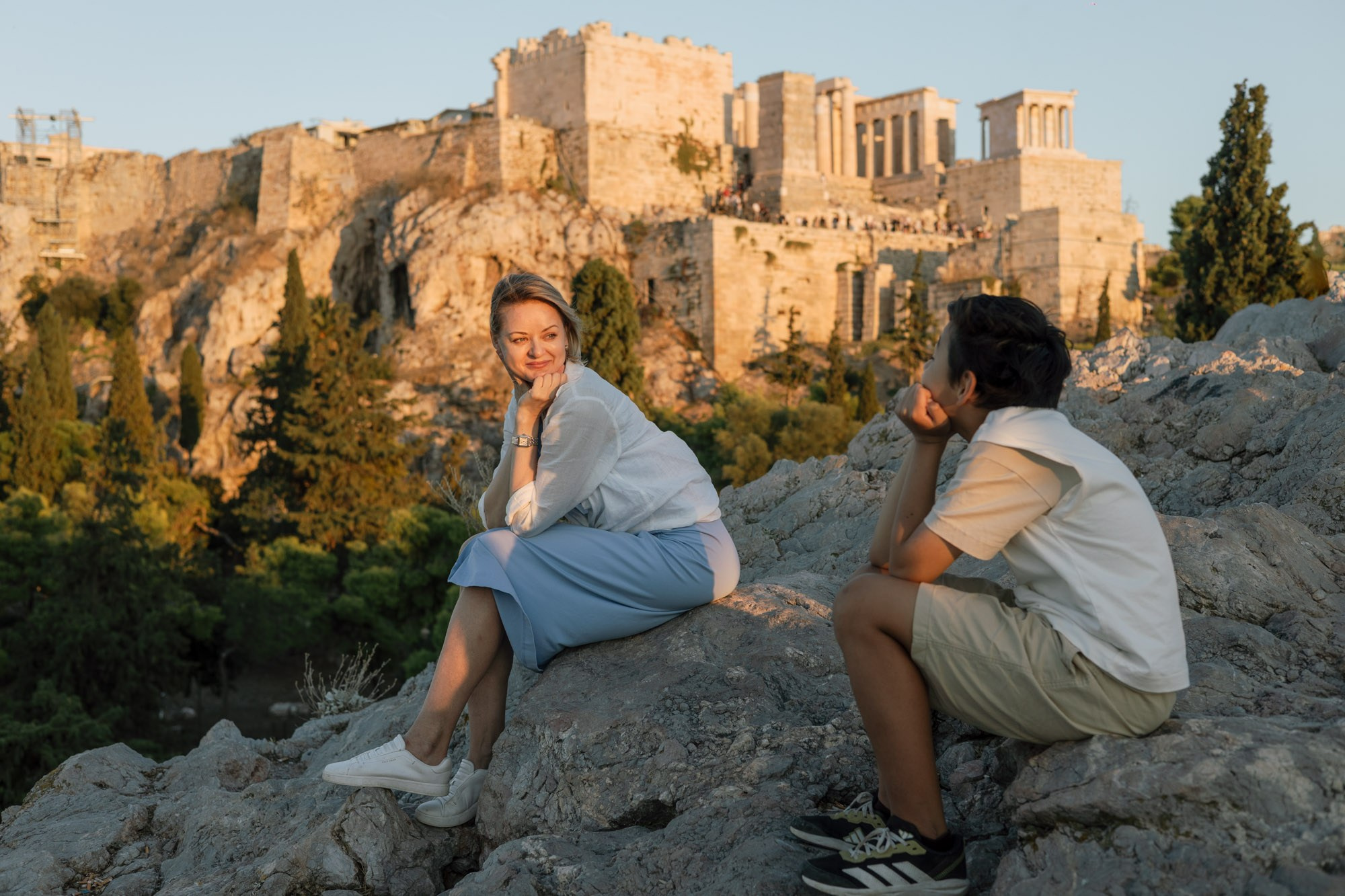 Mother&son walk around Acropolis. Photography Services in Athens | Maryna Dmytryk