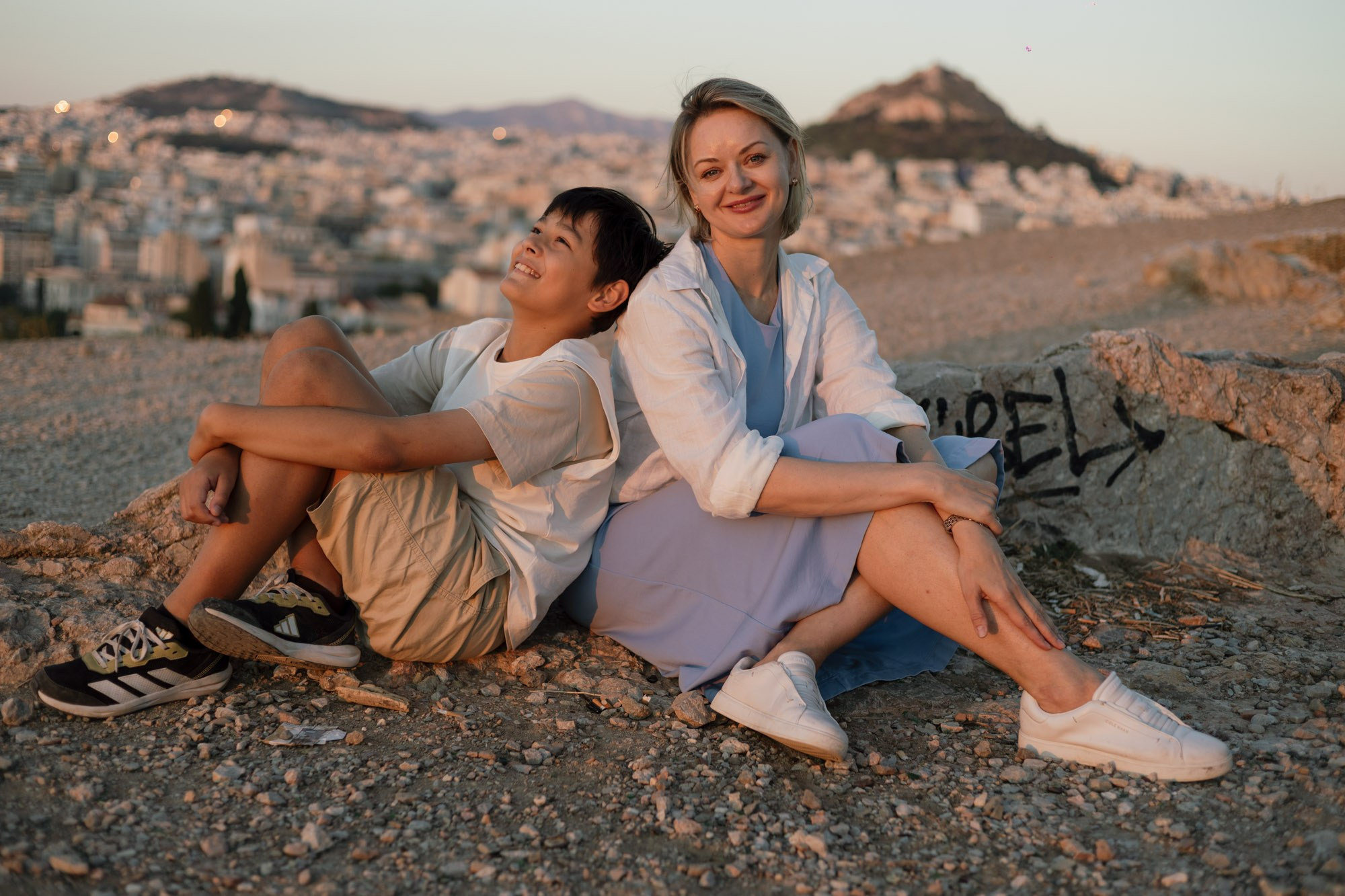 Mother&son walk around Acropolis. Photography Services in Athens | Maryna Dmytryk