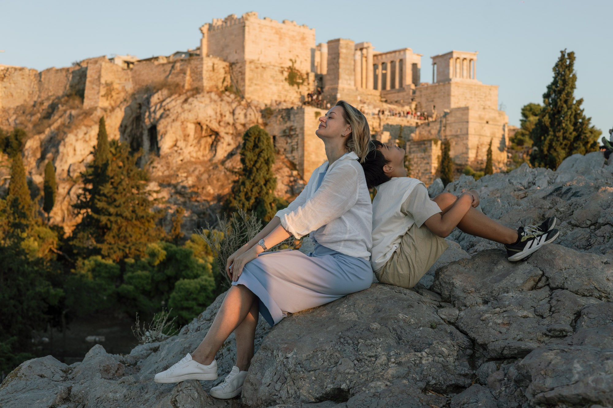 Mother&son walk around Acropolis. Photography Services in Athens | Maryna Dmytryk