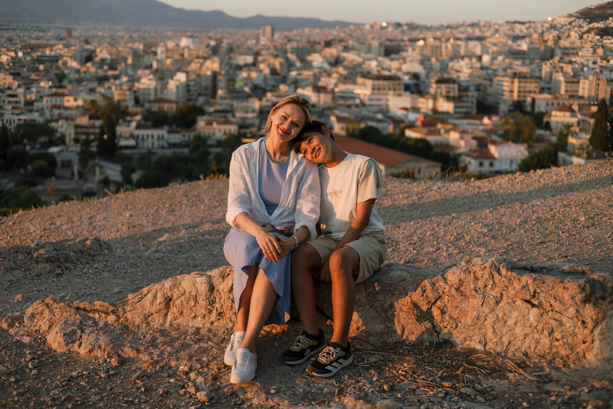 Mother&son walk around Acropolis. Photography Services in Athens | Maryna Dmytryk