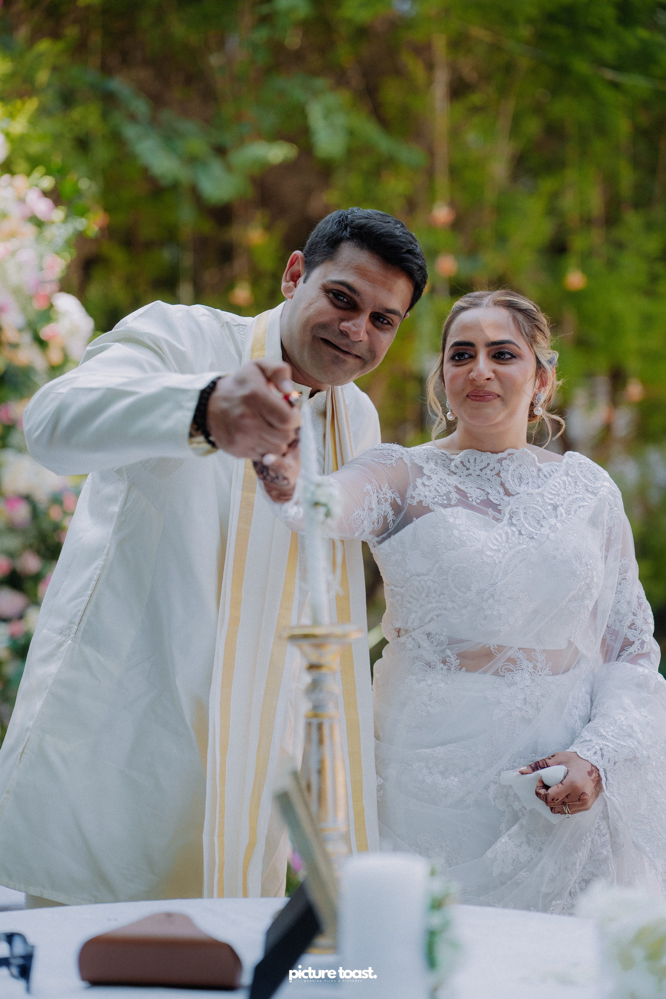 Blessing of Rajiv & Aashna. Fine art Wedding Photographers in India & Canada
