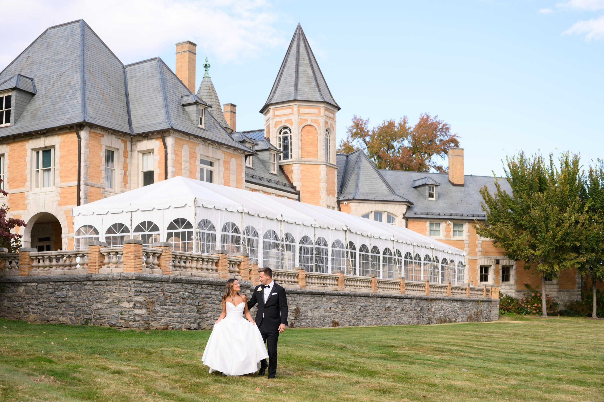 Stephanie and Alexander, Cairnwood Estate, PA. Wedding Photo & Video