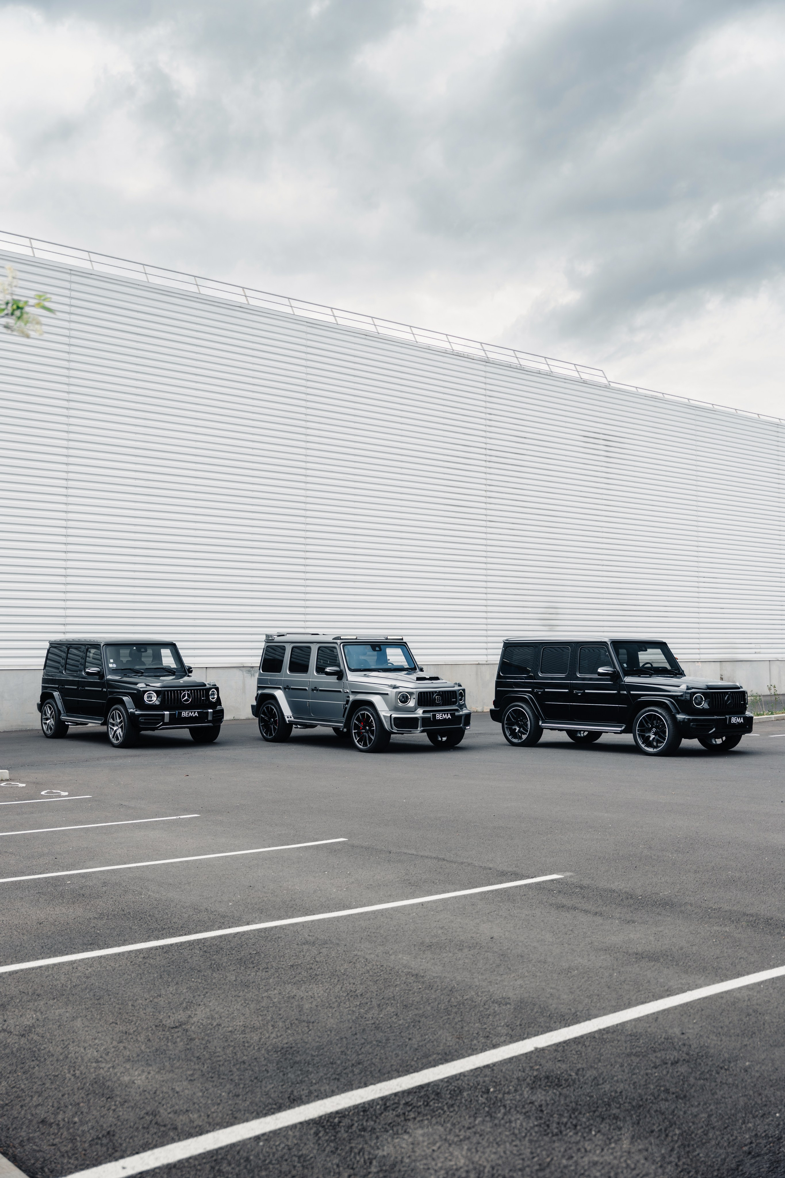 Mercedes G63×3. Photographe de voitures à Paris — Vitalii Motruk