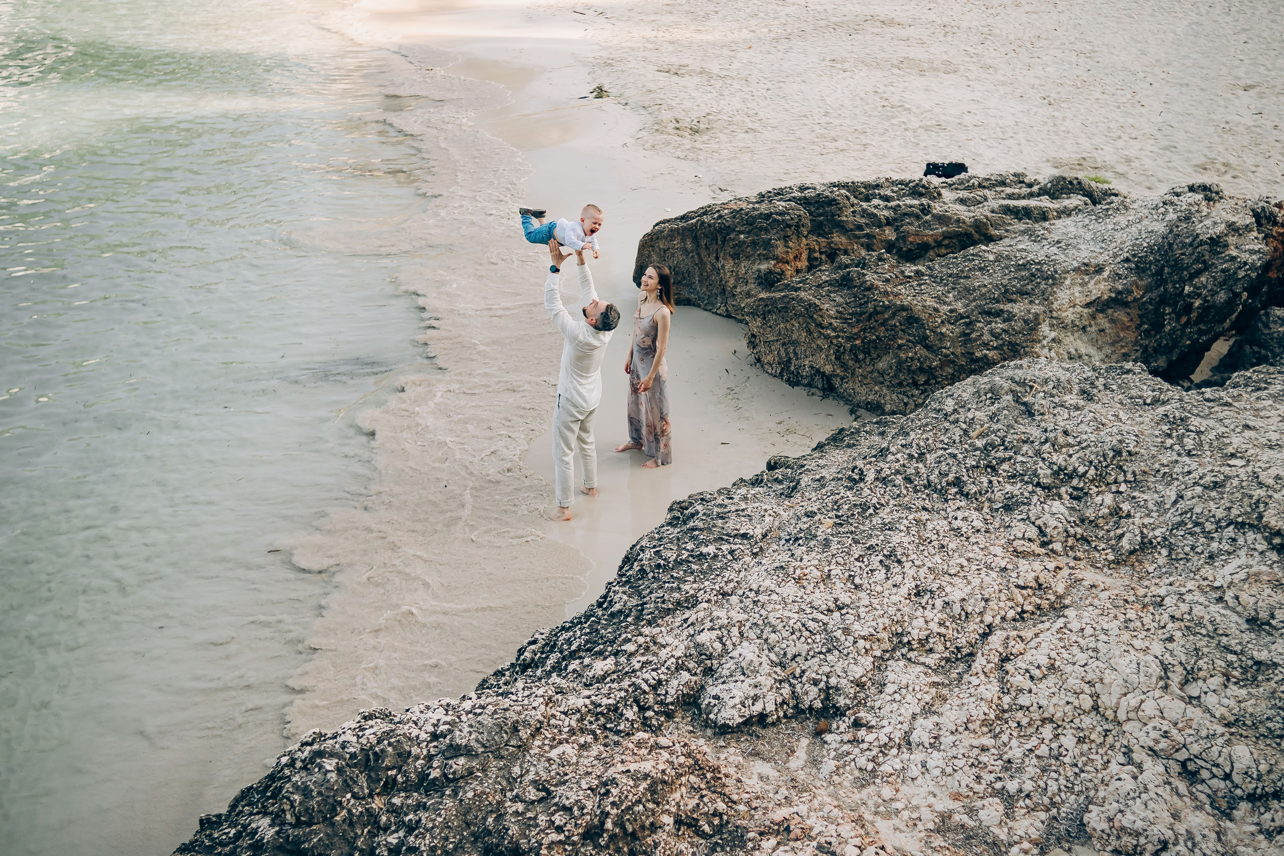 On the shore. Фотограф у Пальма де Майорка