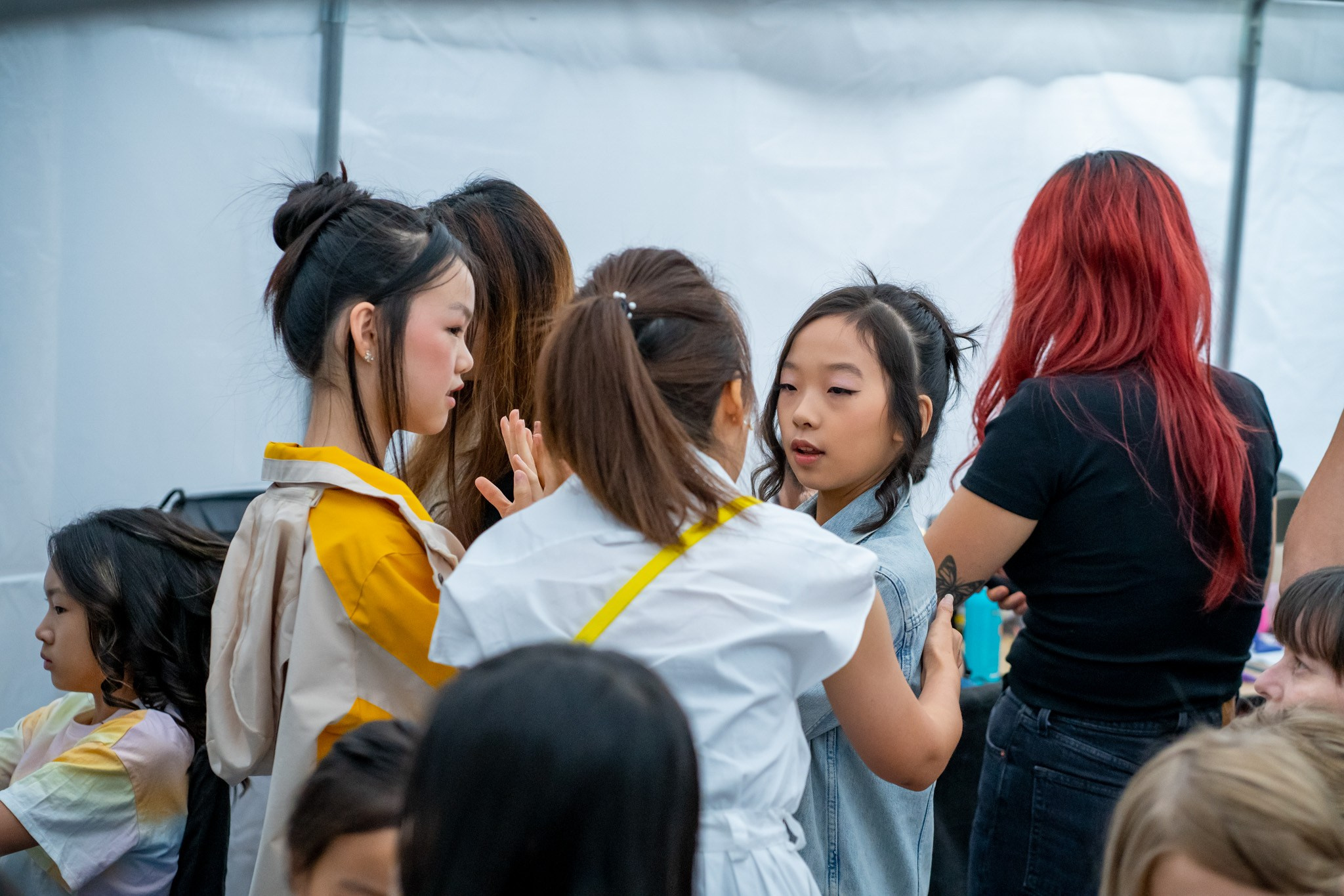 The blooms BTS. Vancouver Kids Photographer
