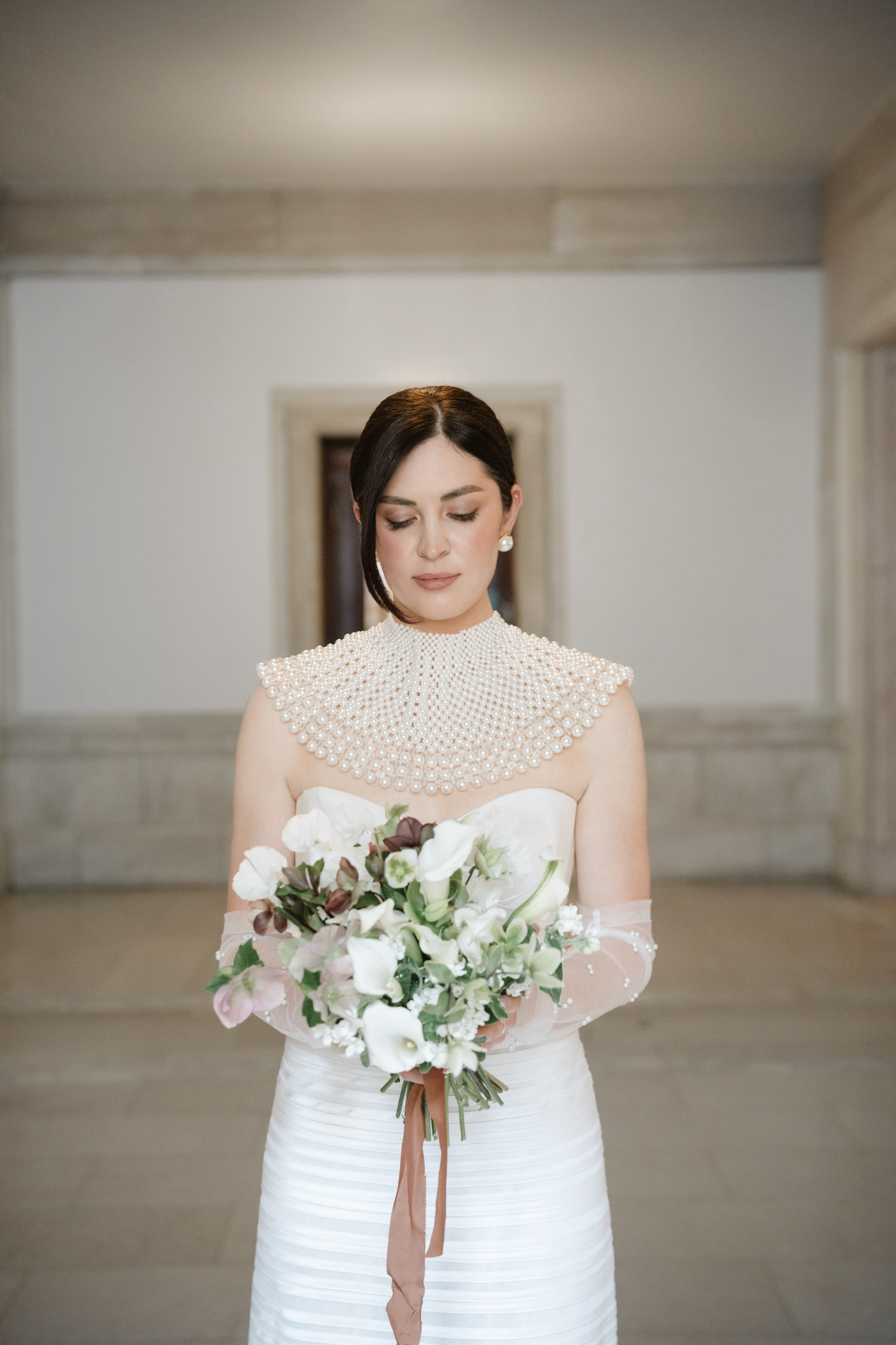 Lily as a bride. Portrait and wedding photographer in New York