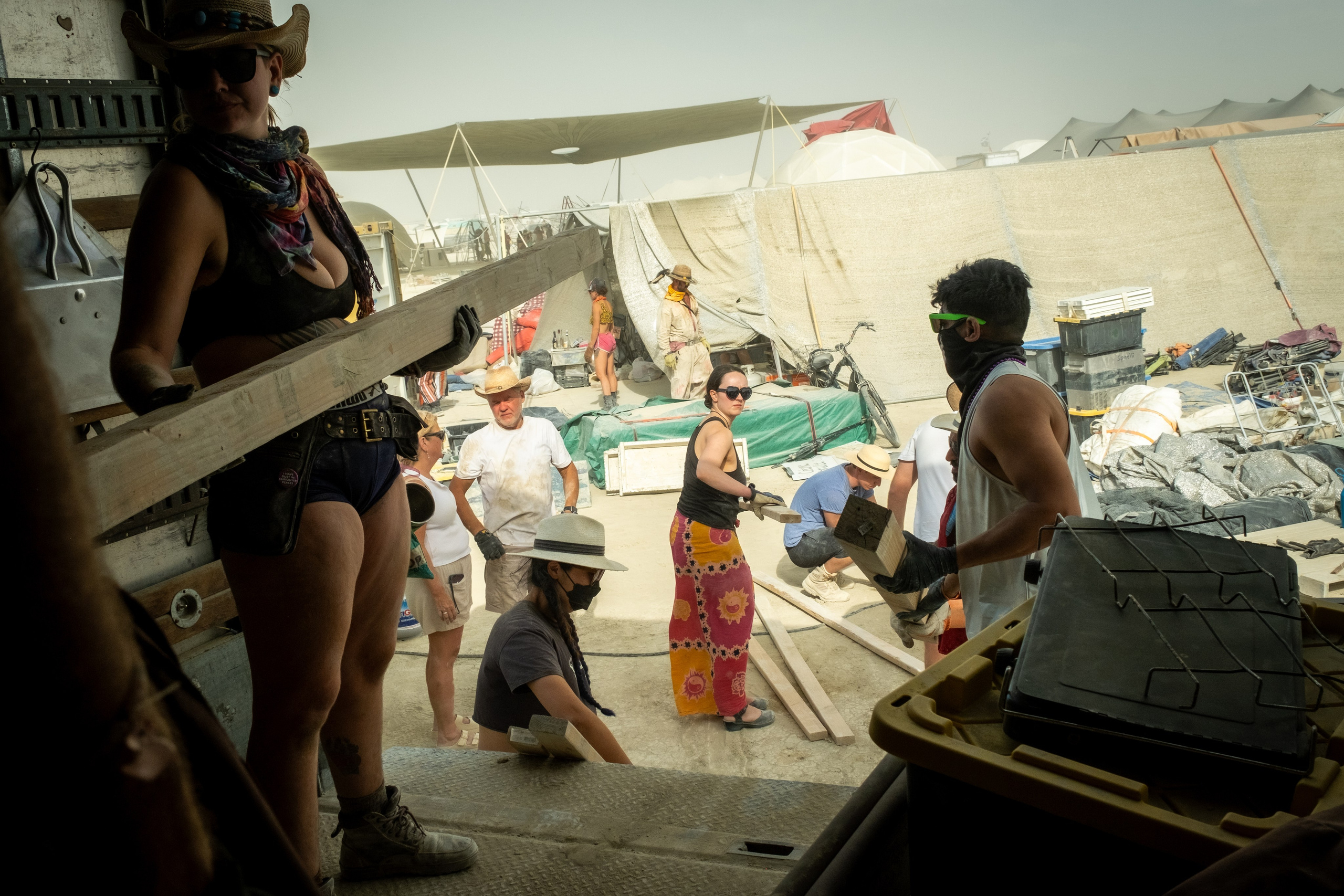 BURNING MAN 2024. Reportage concert portrait photography in the San Francisco Bay Area