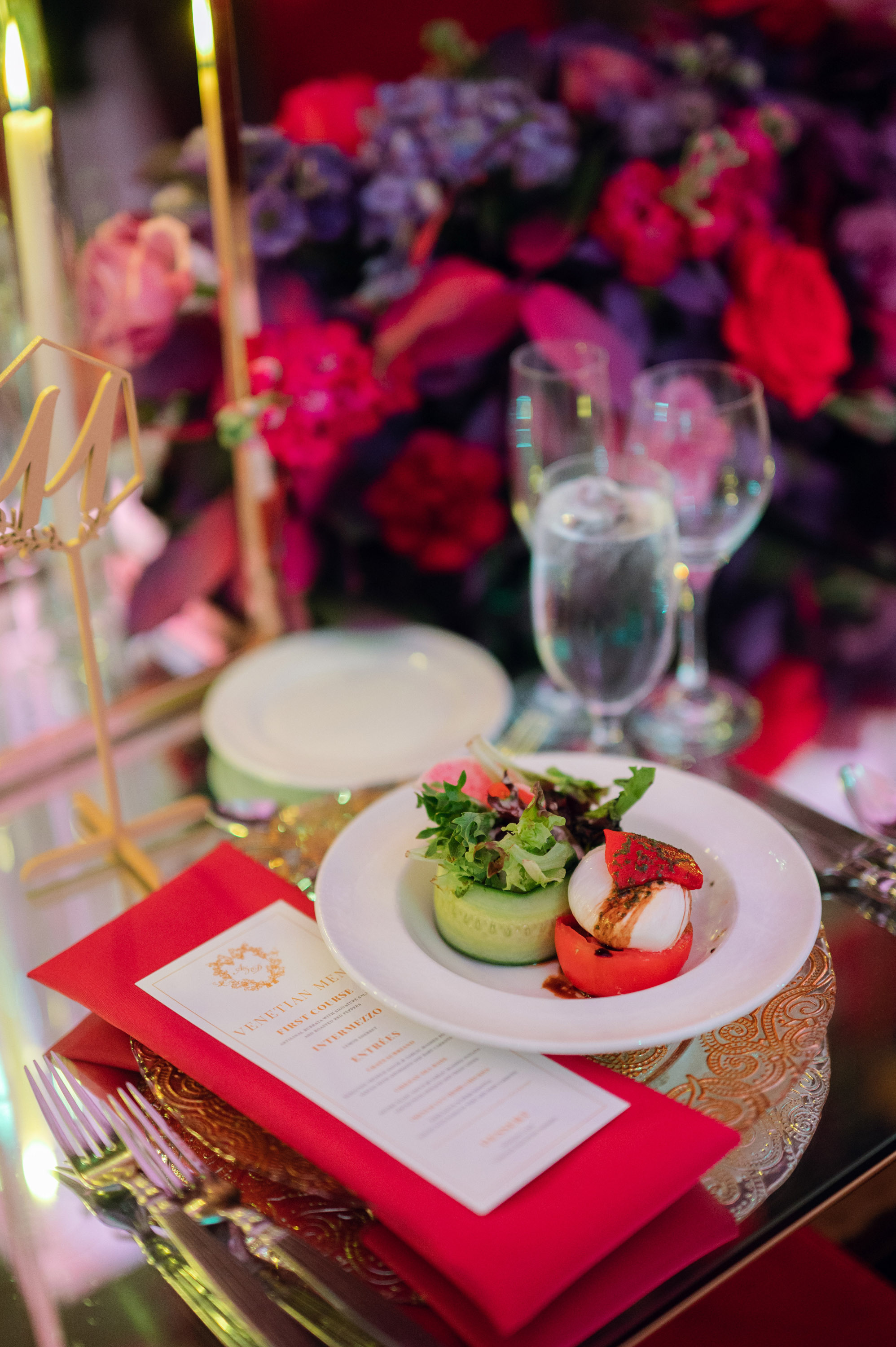 a plate with a salad on it