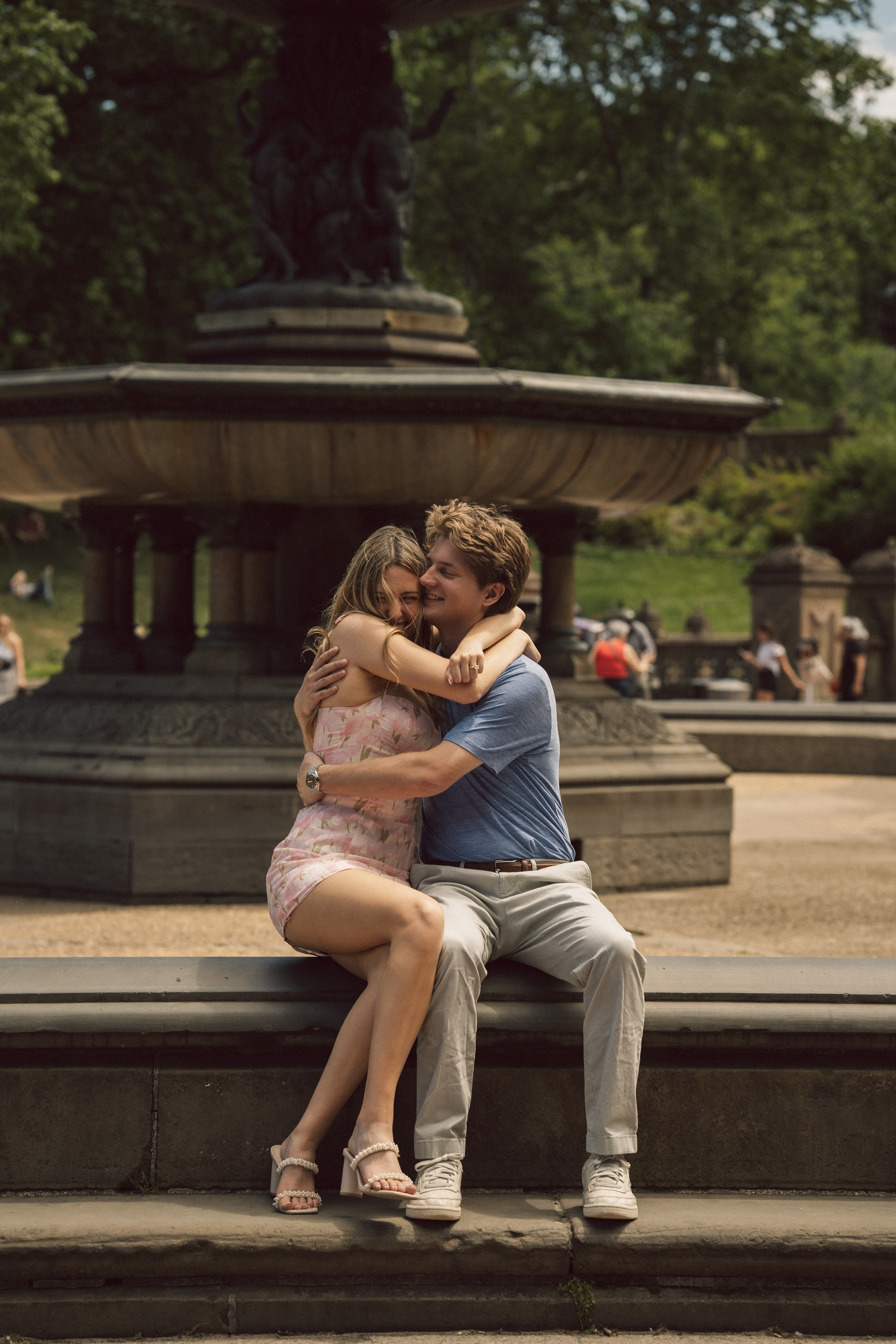 Surprise proposal Central Park. New York + destination photographer
