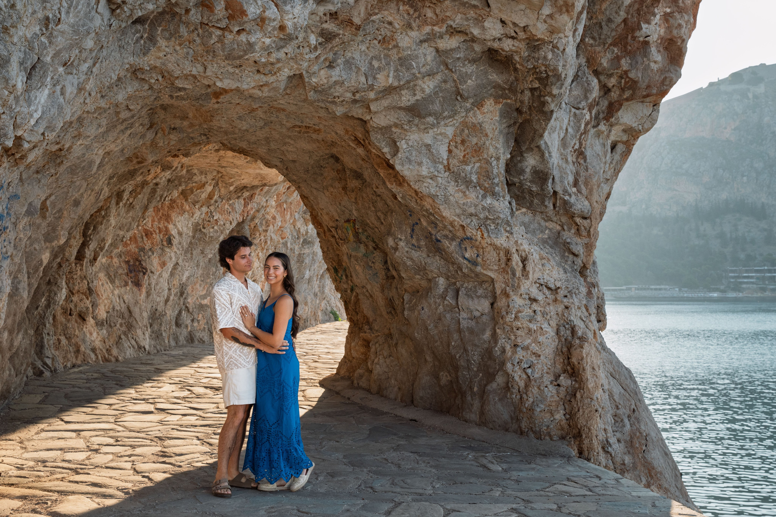 Evan & Sofia (USA). Photographer Anya Khasapi. Nafplio, Greece