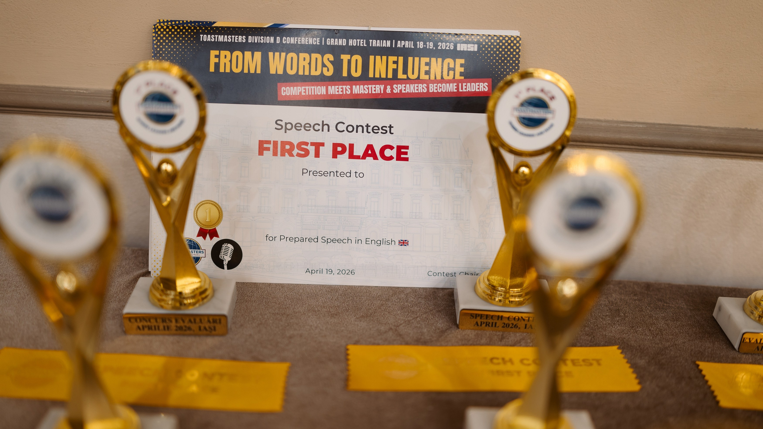 Toastmasters Conference. Marius Ciocan