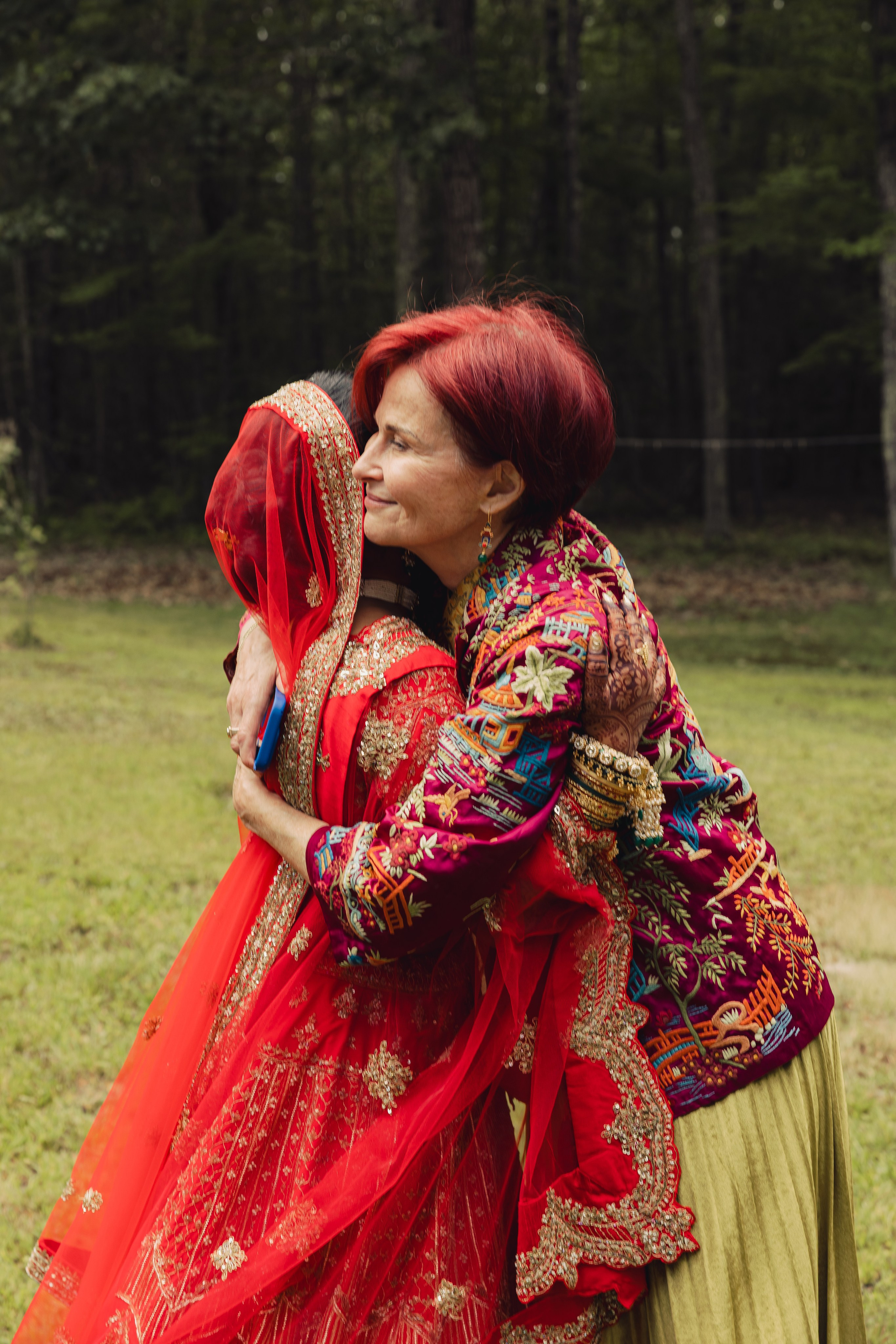 Two-Bride Multicultural Wedding in New Hampshire | Haldi & Nikah