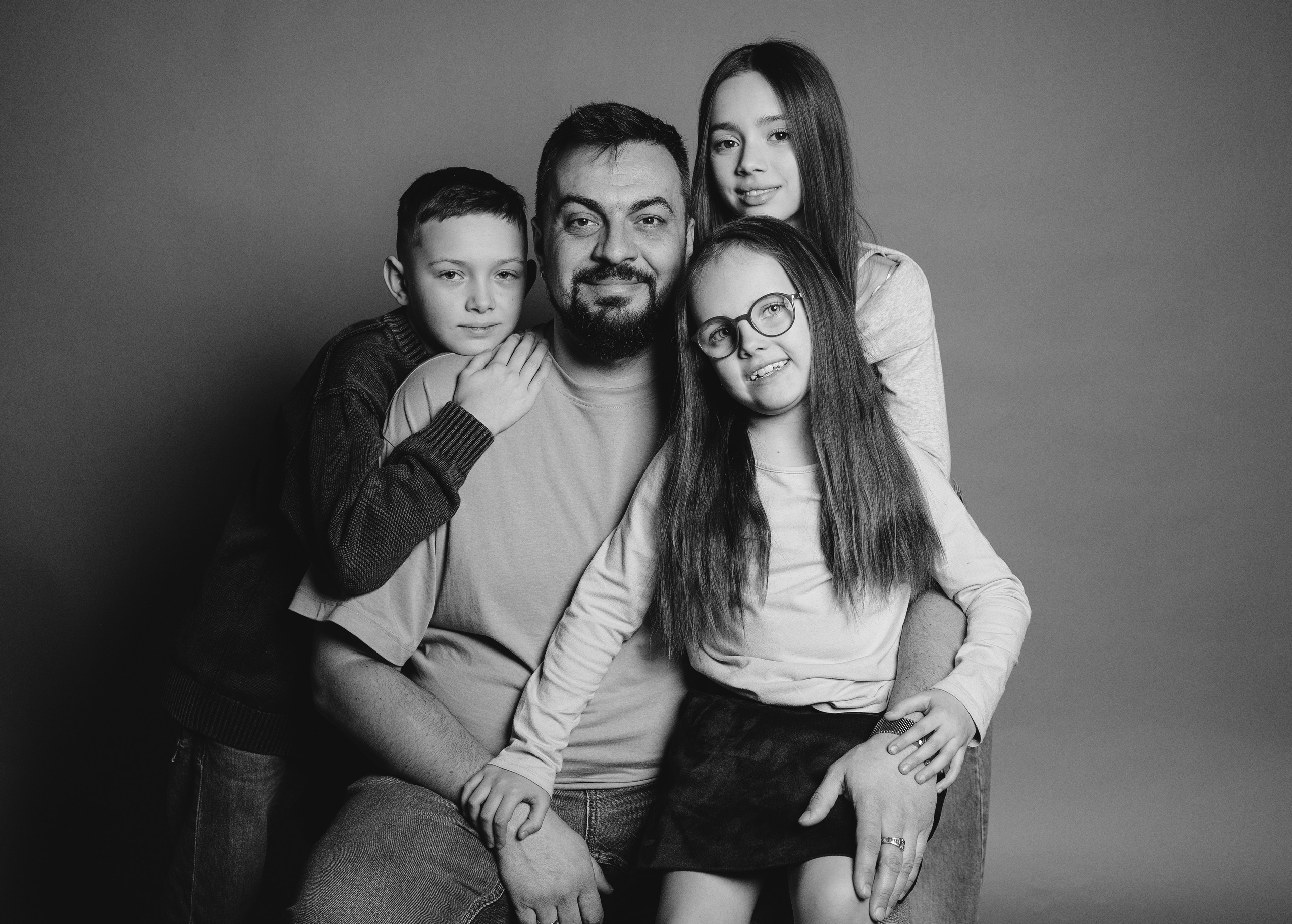 Семейная в студии: Карина и Рома. Фотограф Ксения Русецкая