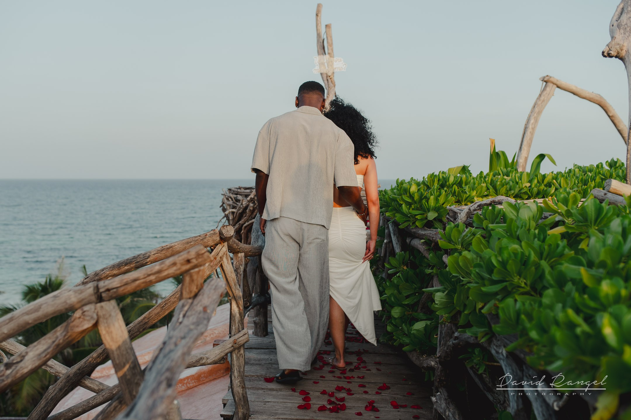 Akon and Tylor engagement session at the Hotel Karan Tulum. Destination wedding photographer based in Cancun and Riviera Maya with service worldwide