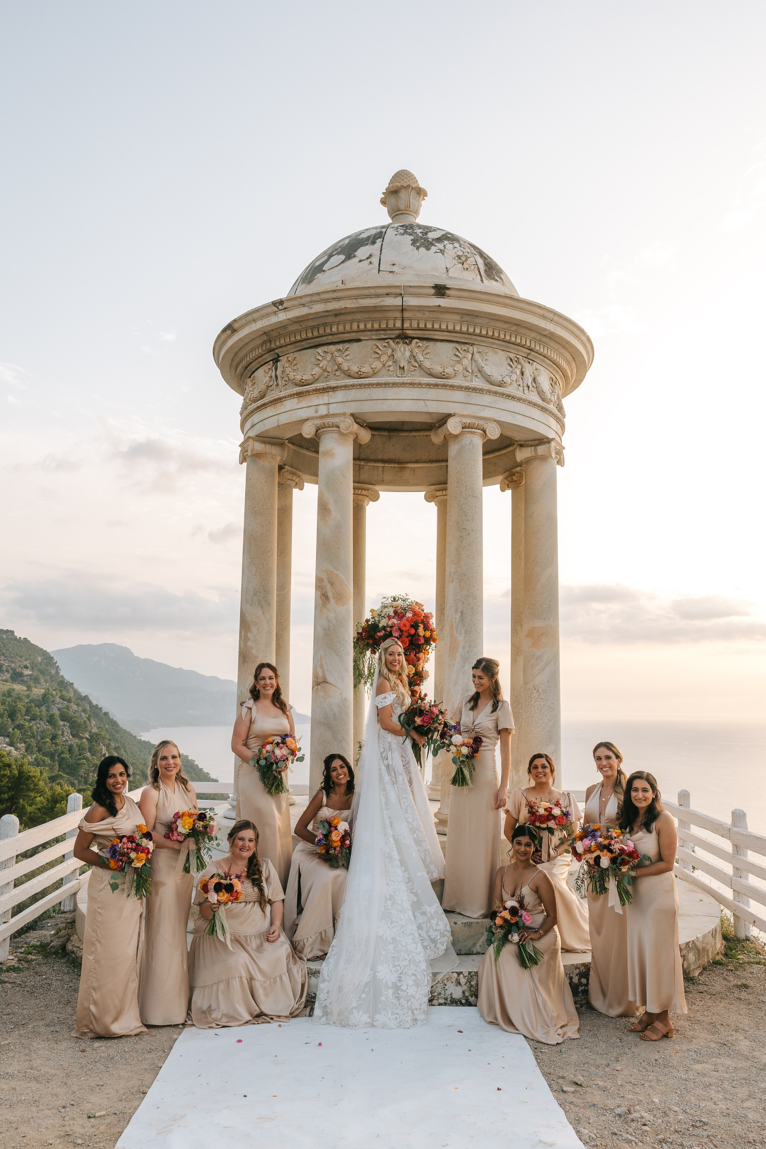 Mallorca venue Son Marroig for this LA Wedding Ceremony. Wedding Celebrant in Mallorca Iban Collin