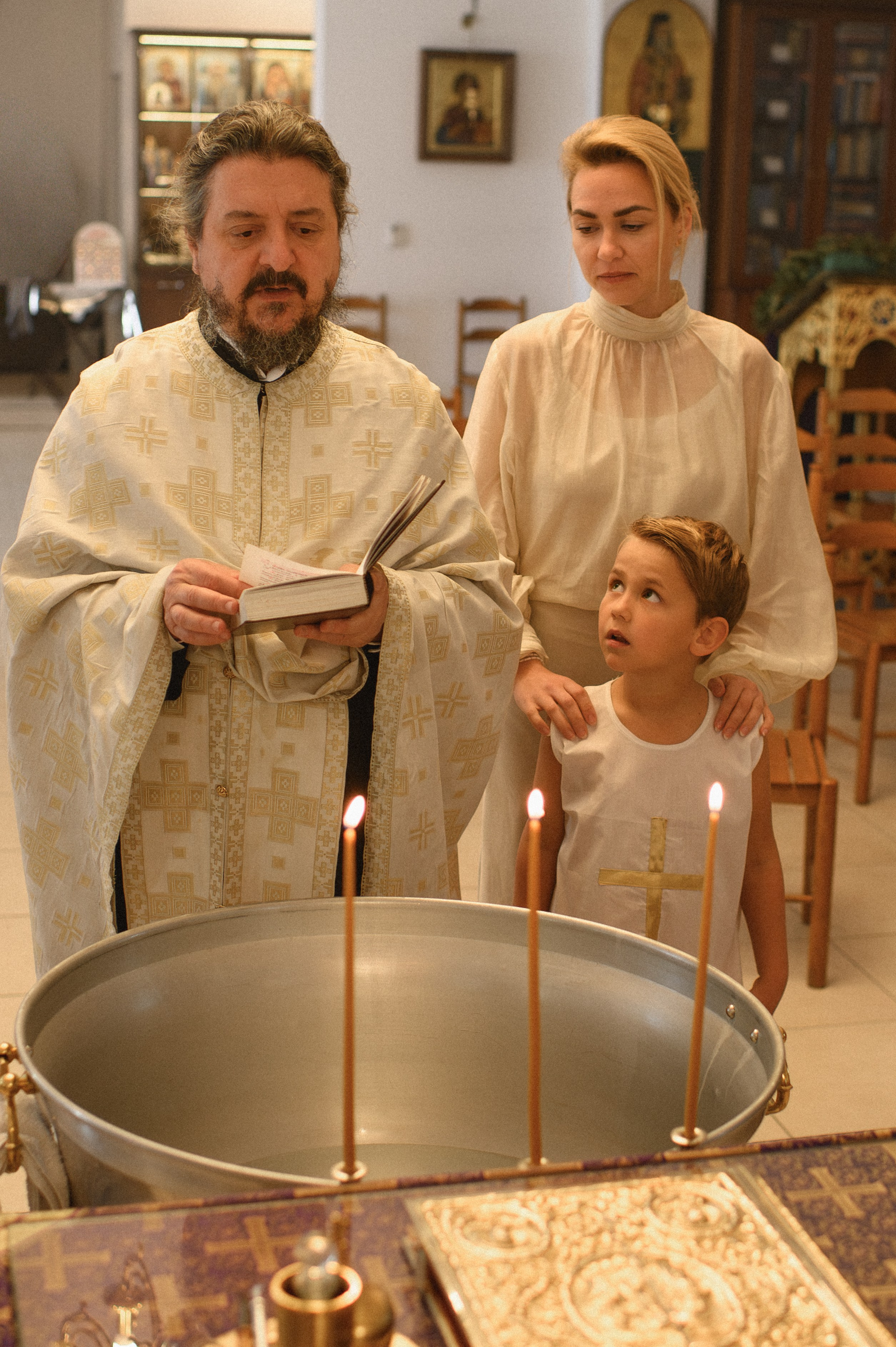 Baptism Mihail. Family, children, portrait, and event photography in Thessaloniki