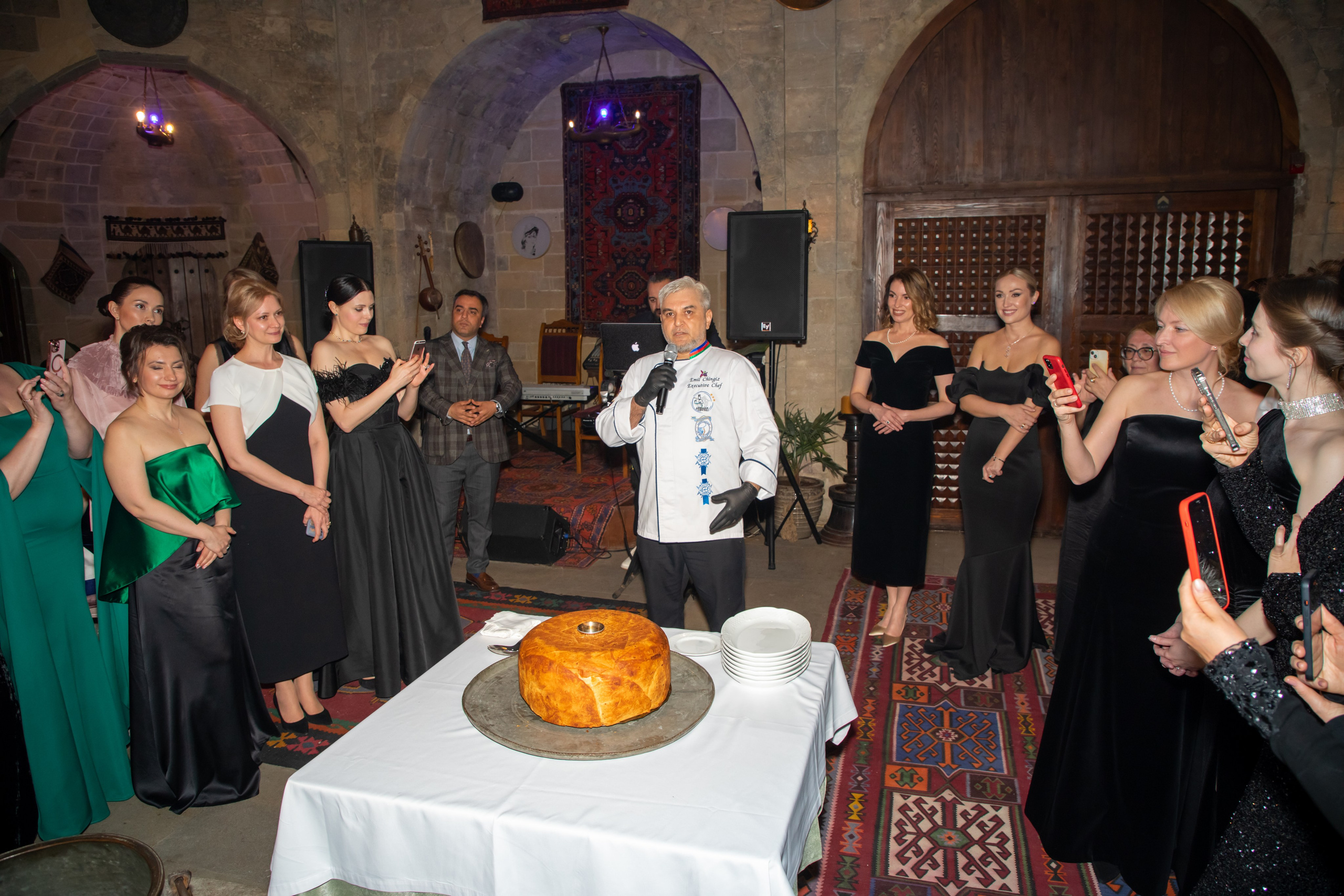 Gala-Dinner with the French Countess, the main etiquette expert Marie de Tilly. Baku Photographer