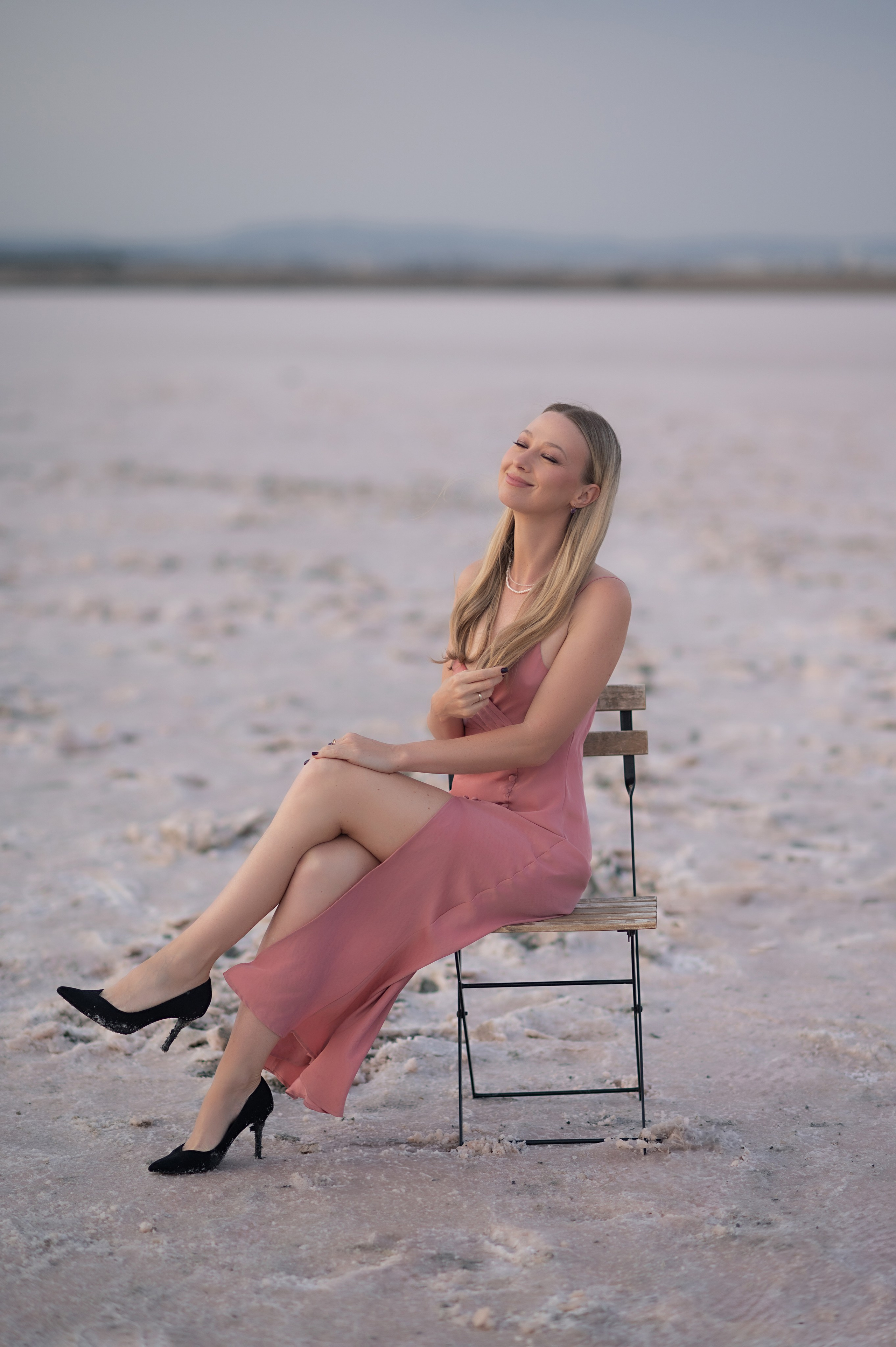 На Соленом озере. Фотограф на Кипре