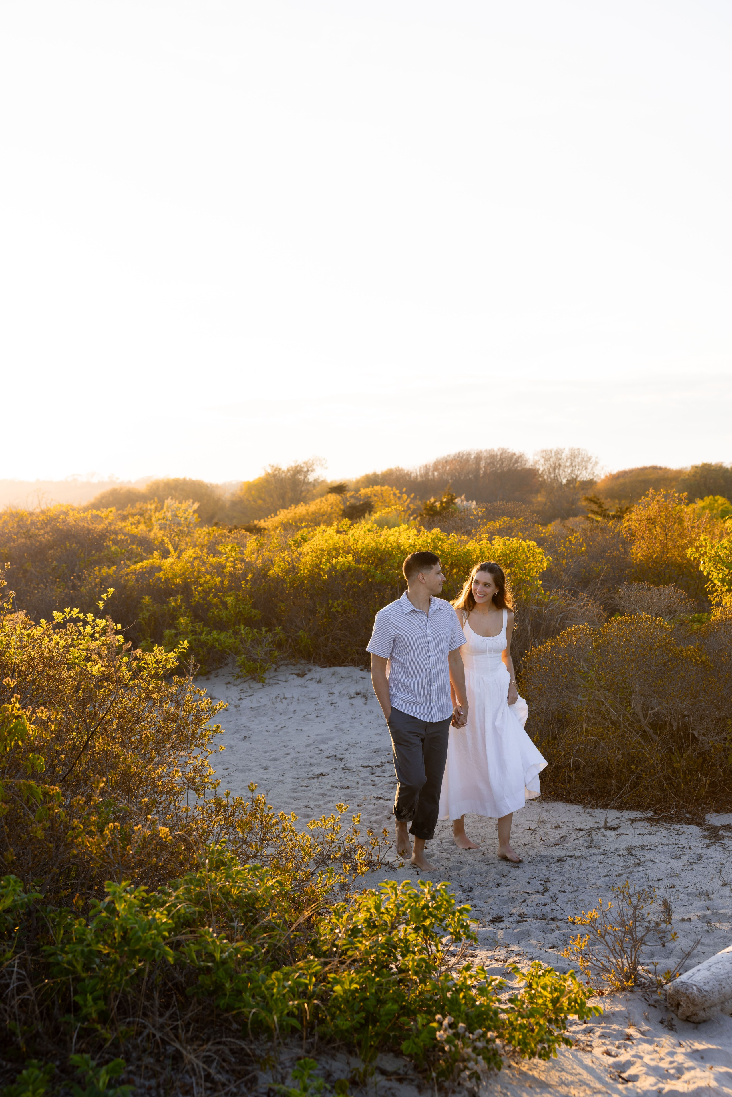 Bella & Nick — Sunset Engagement. Rhode Island Wedding Photographer Tati Simpson