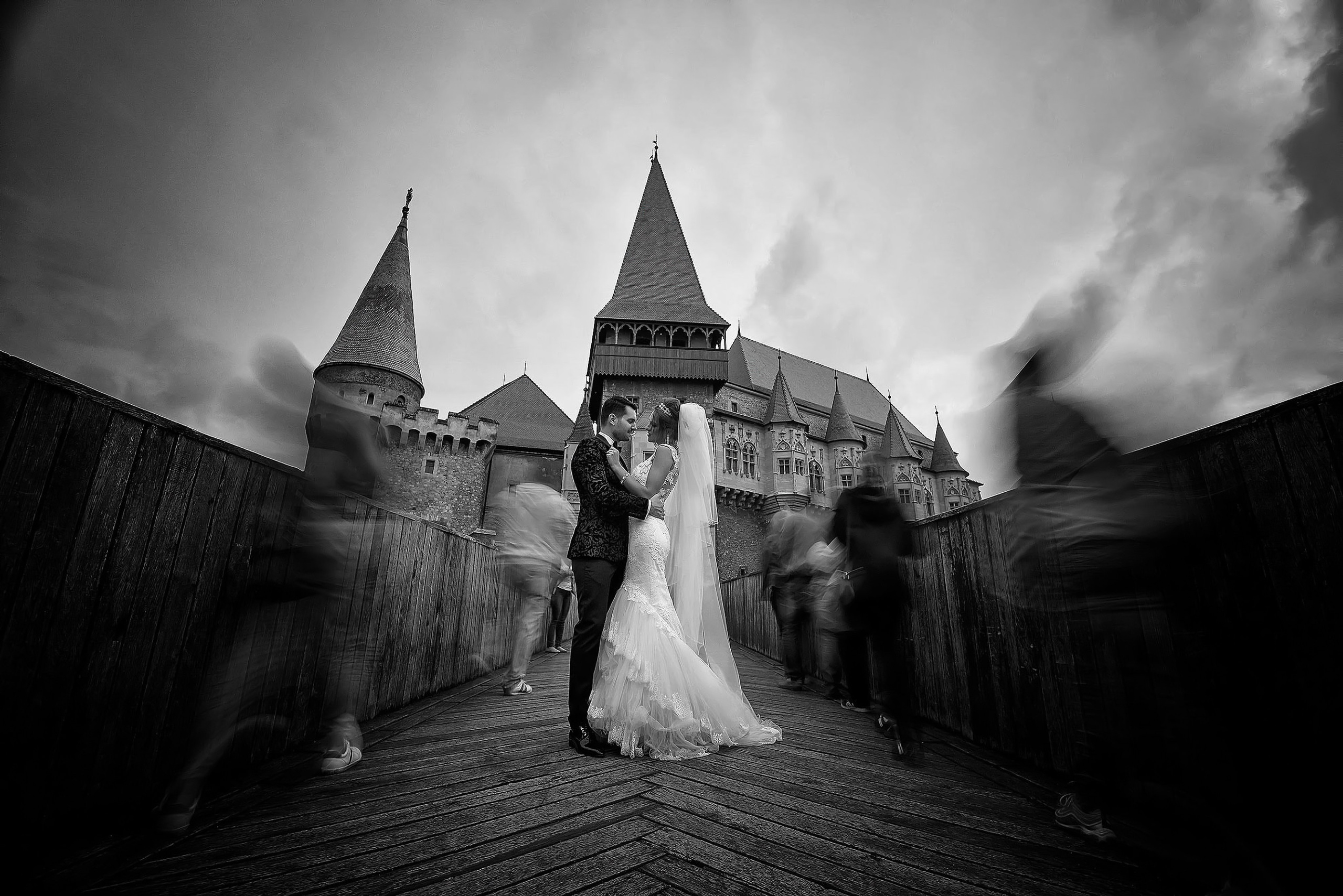 wedding celebration captured with cinematic light