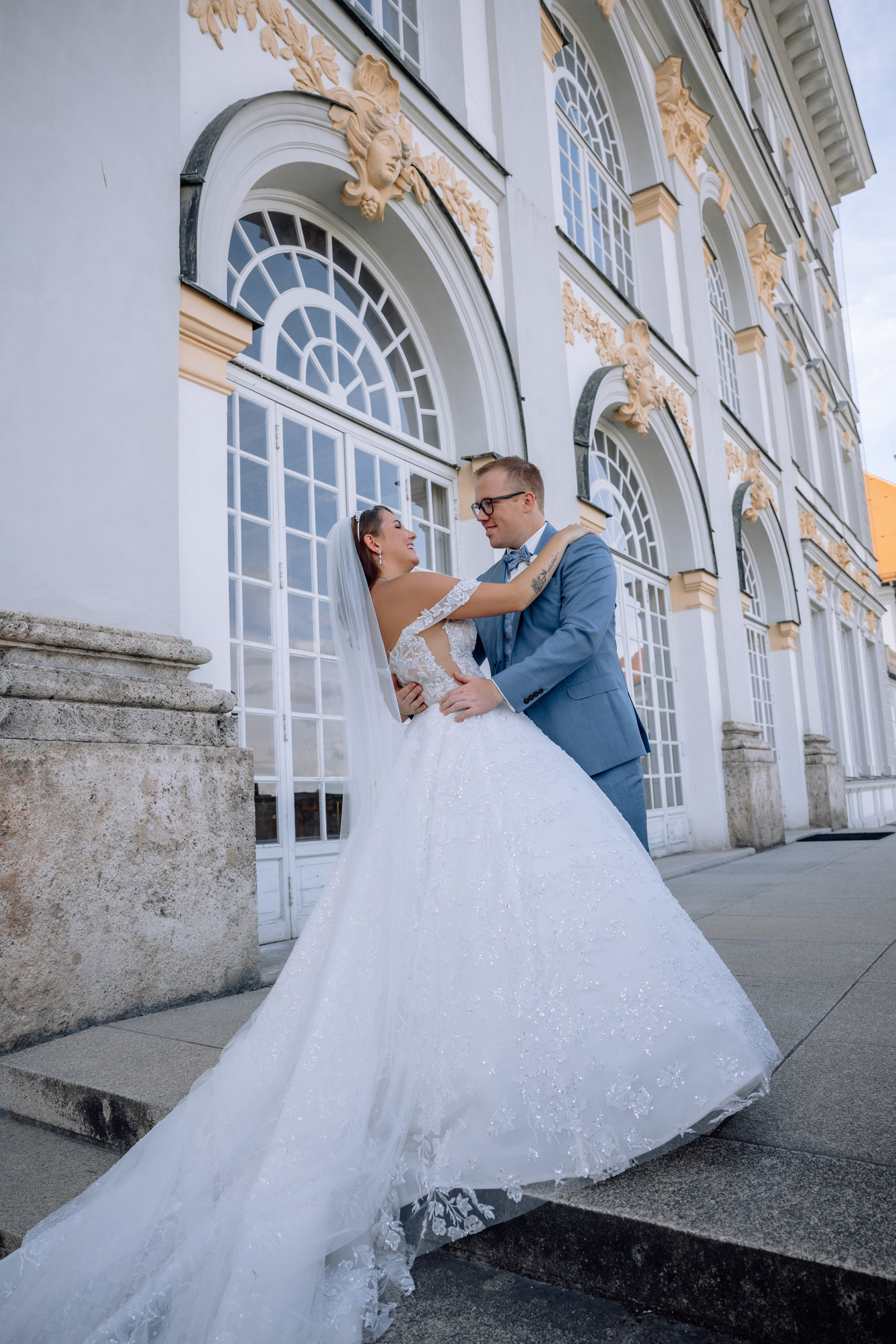 Hochzeit im Schlosscafé im Palmenhaus & Schloss Nymphenburg. Hochzeitsfotograf München Taufe Familienfotograf Tanja Mauke