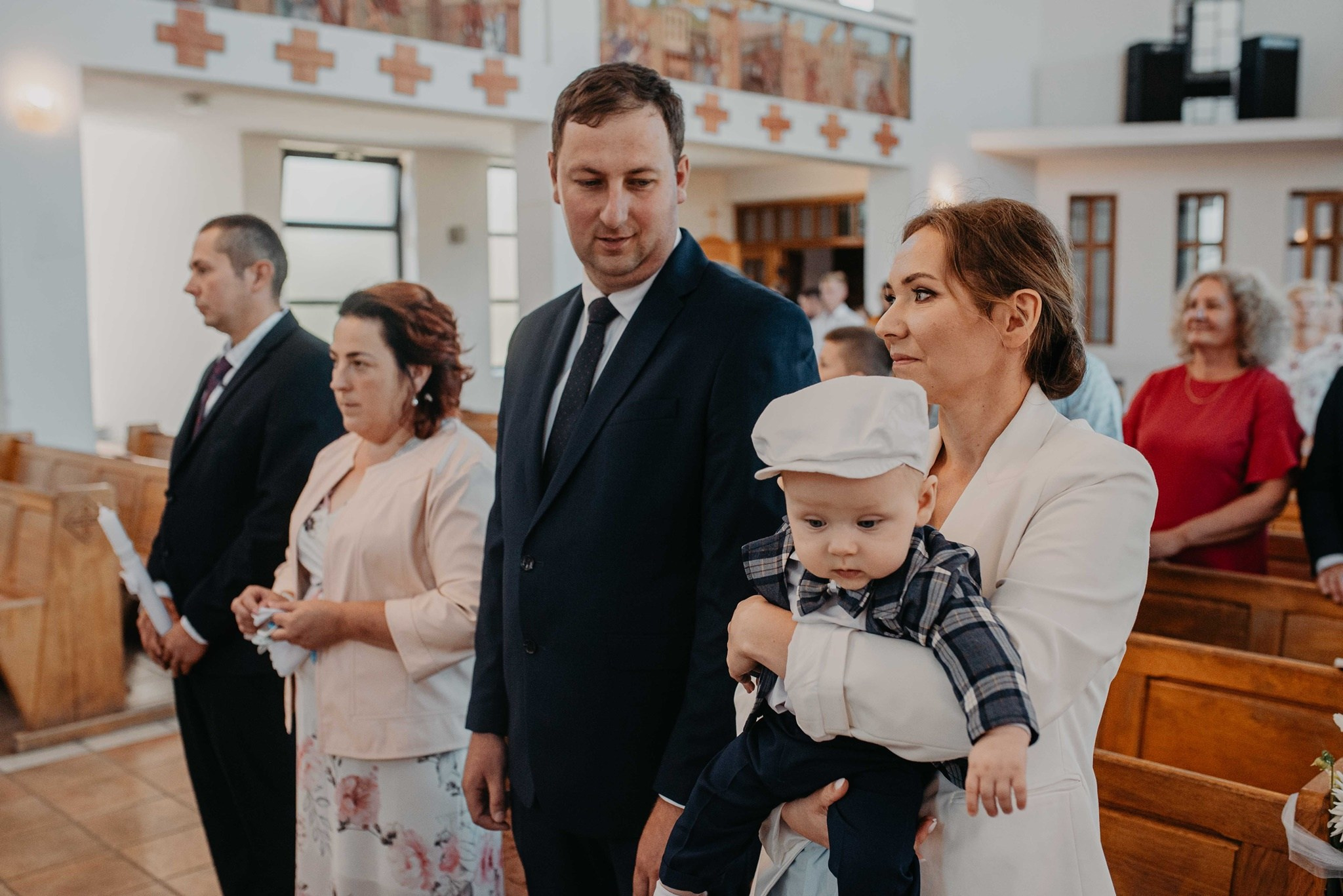 Chrzest Święty Franciszka. Dominika Strachacka Fotografia | Fotograf ślubny i rodzinny Opole Lubelskie Lublin