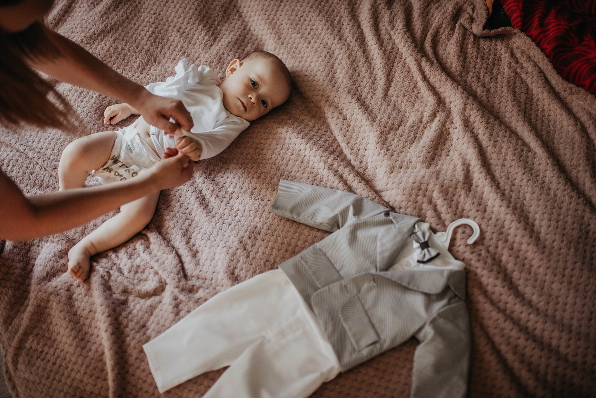 Chrzest Święty Leosia. Dominika Strachacka Fotografia | Fotograf ślubny i rodzinny Opole Lubelskie Lublin