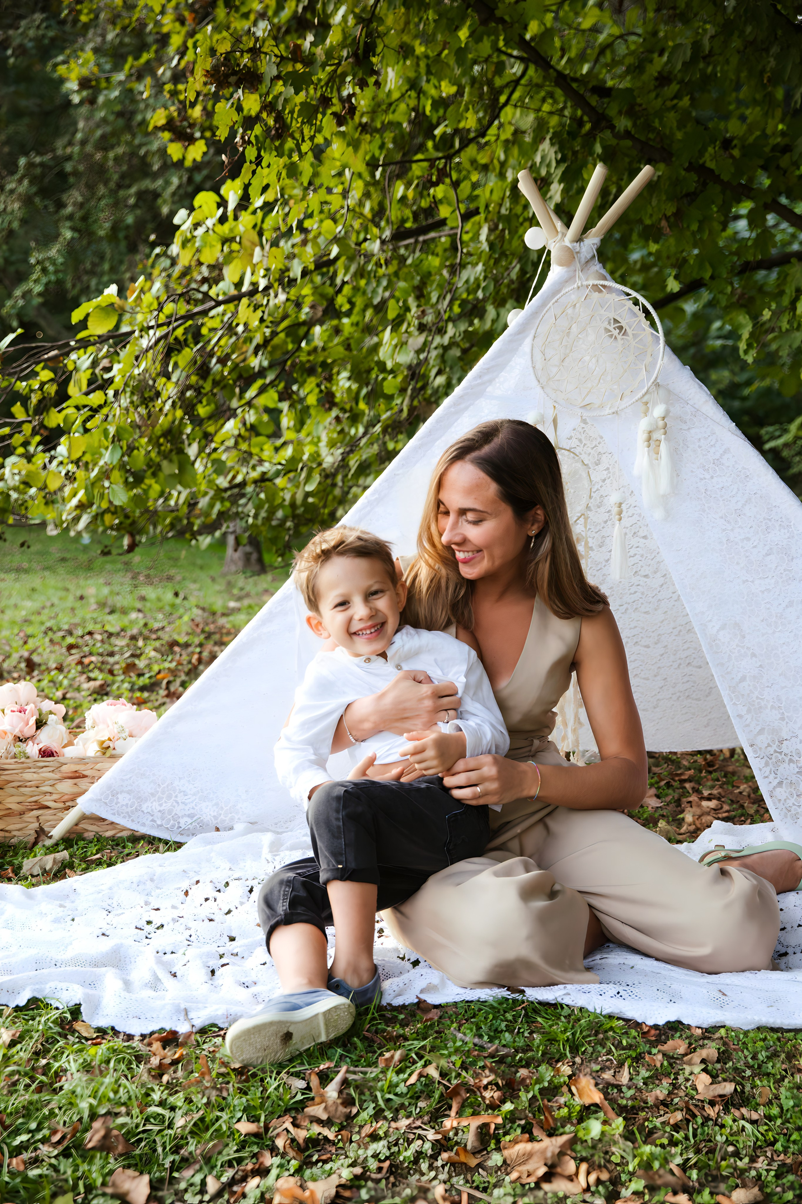 Maggie e la sua bellissima famiglia. Luci e Capricci Photography