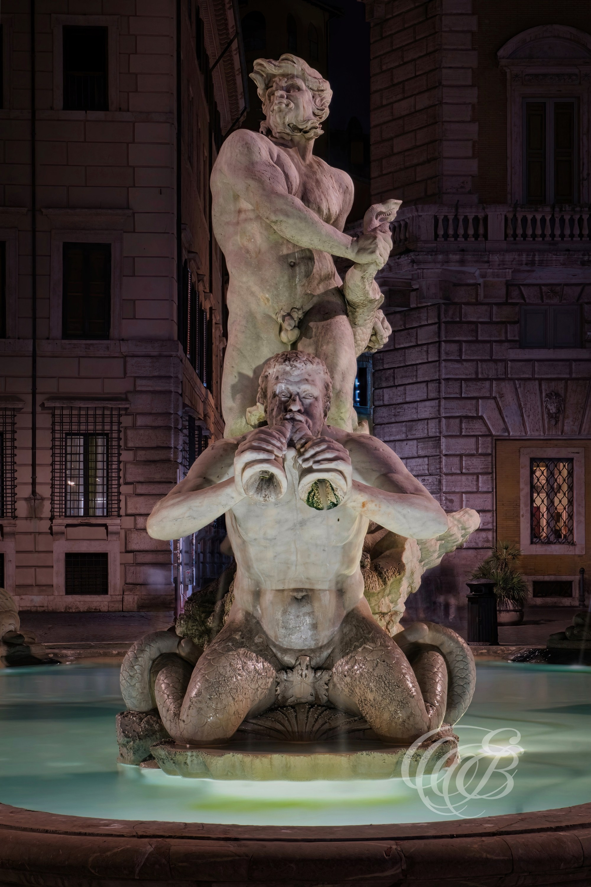 Photography of Italy — Rome, Piazza Navona Fontana del Moro — Eduardo Bartoli Fine Art & Travel Photography