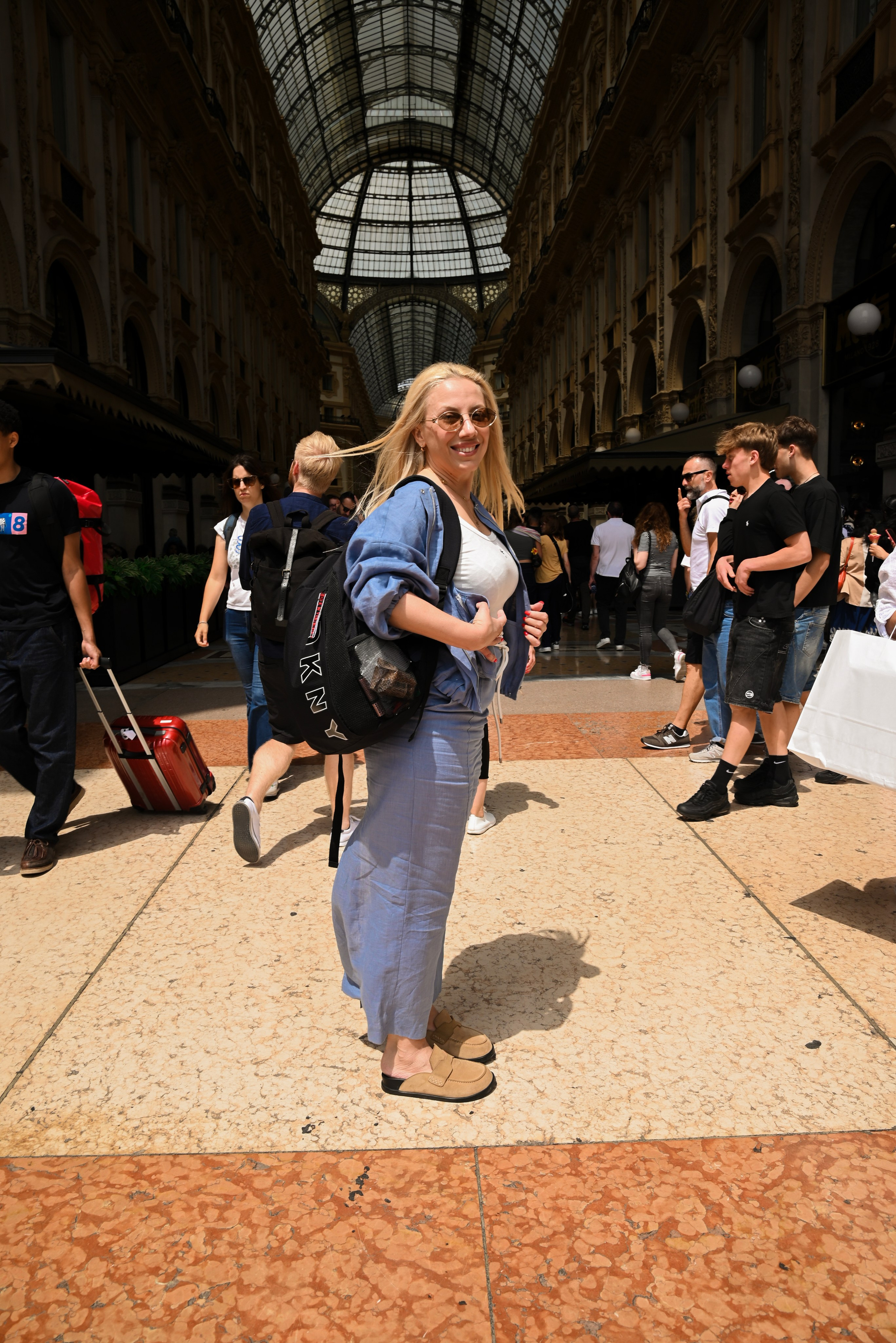 Walking in the center of Milan