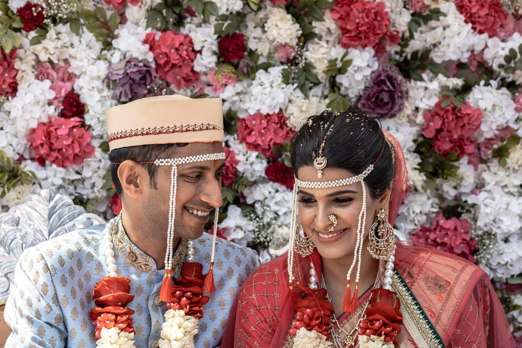 Punjabi + Marathi fusion wedding at New Delhi, India