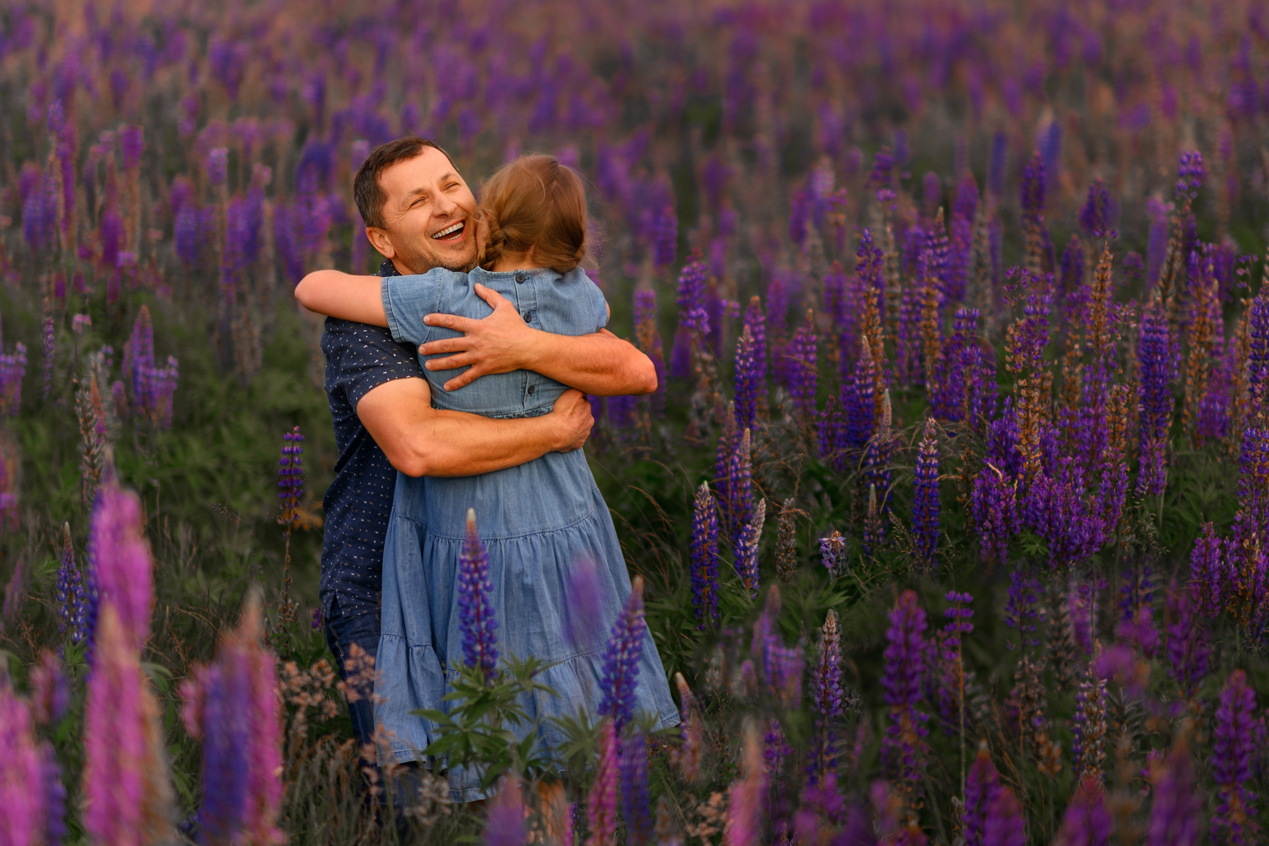 Field of lupines. Wedding & portrait photography in the Seattle Area. Helen Michelle photographer
