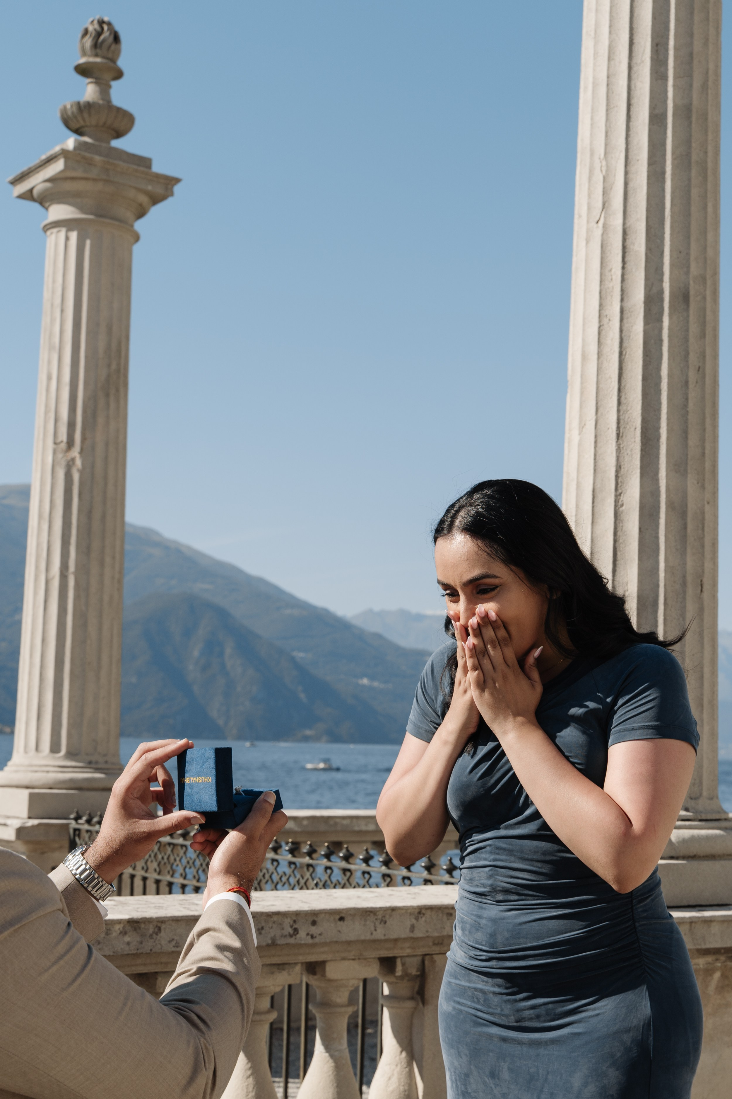 Villa Melzi Secret Proposal. Lake Como Proposal Photographer | Surprise Proposals & Engagements