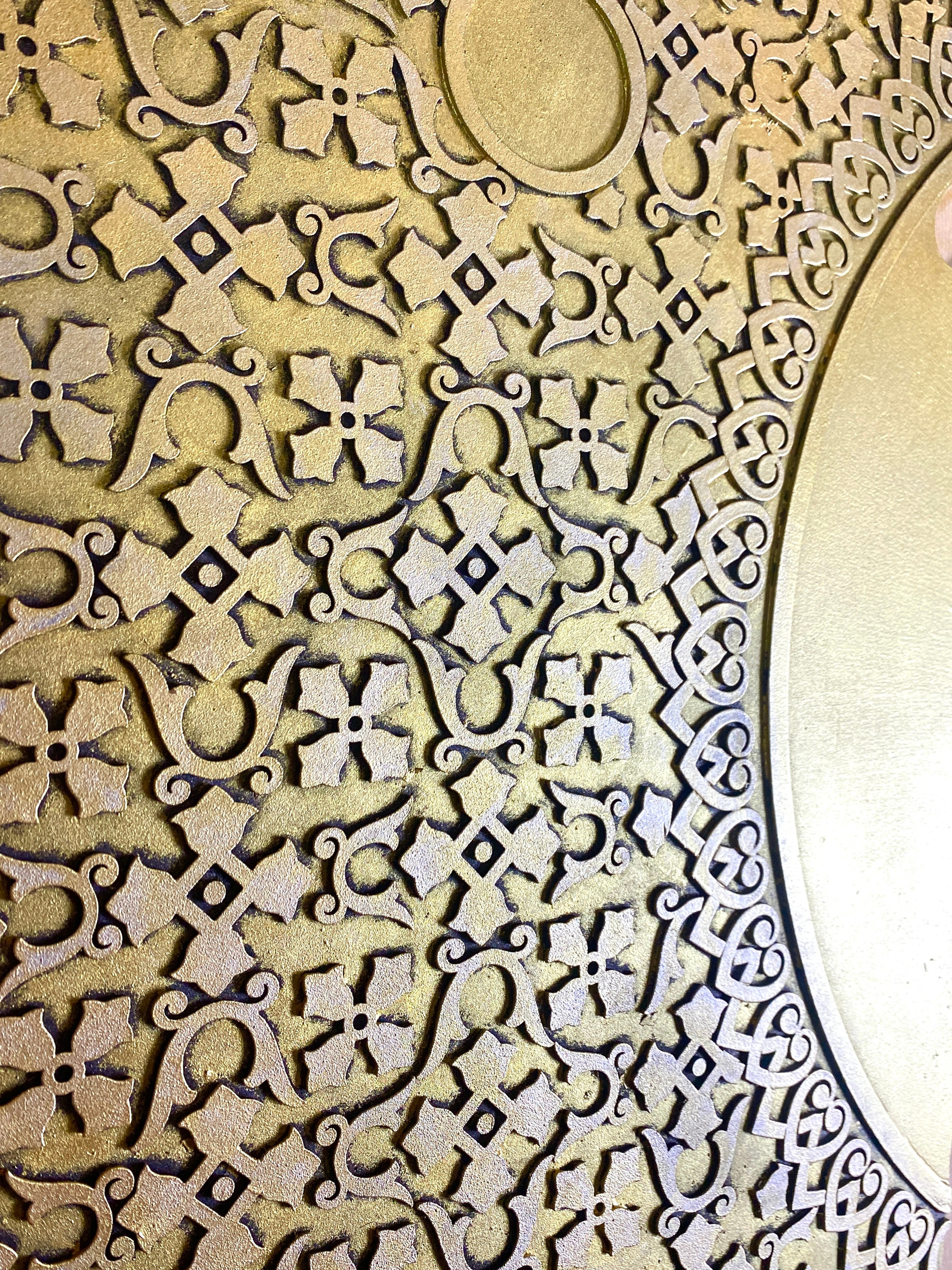 Оклад для иконы (Риза). Скульптор кузнец Мария Тарлецкая