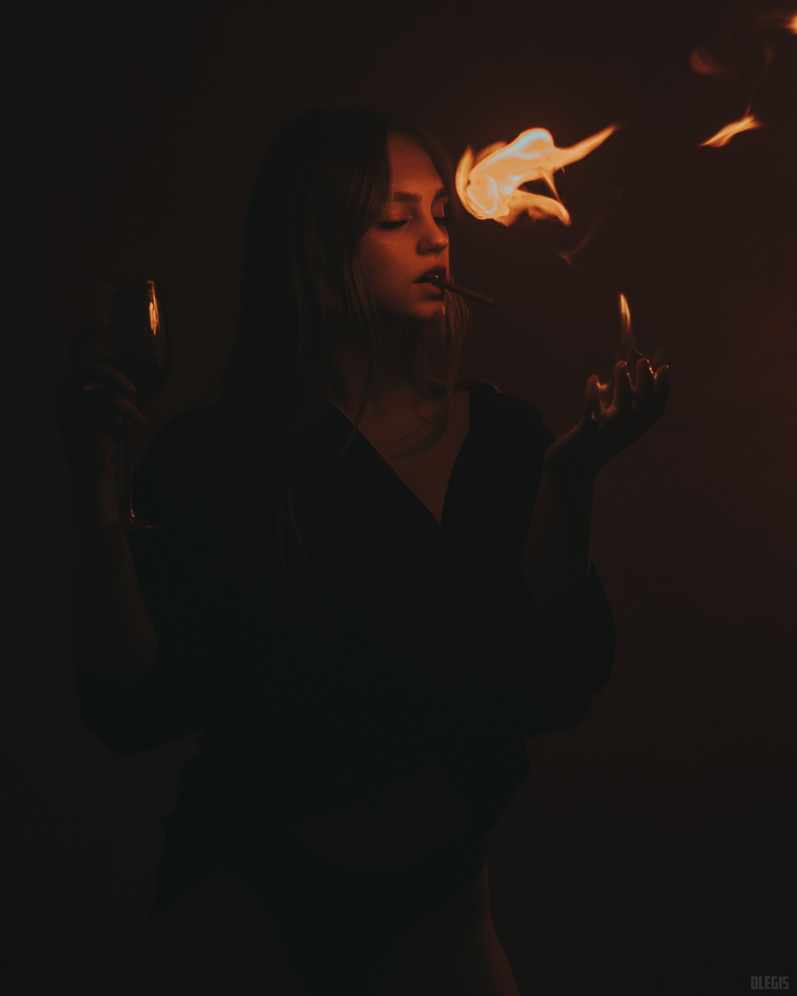 Фотосесія з вогнем. Фотограф | Відеооператор Нікополь Олег Ісаченко