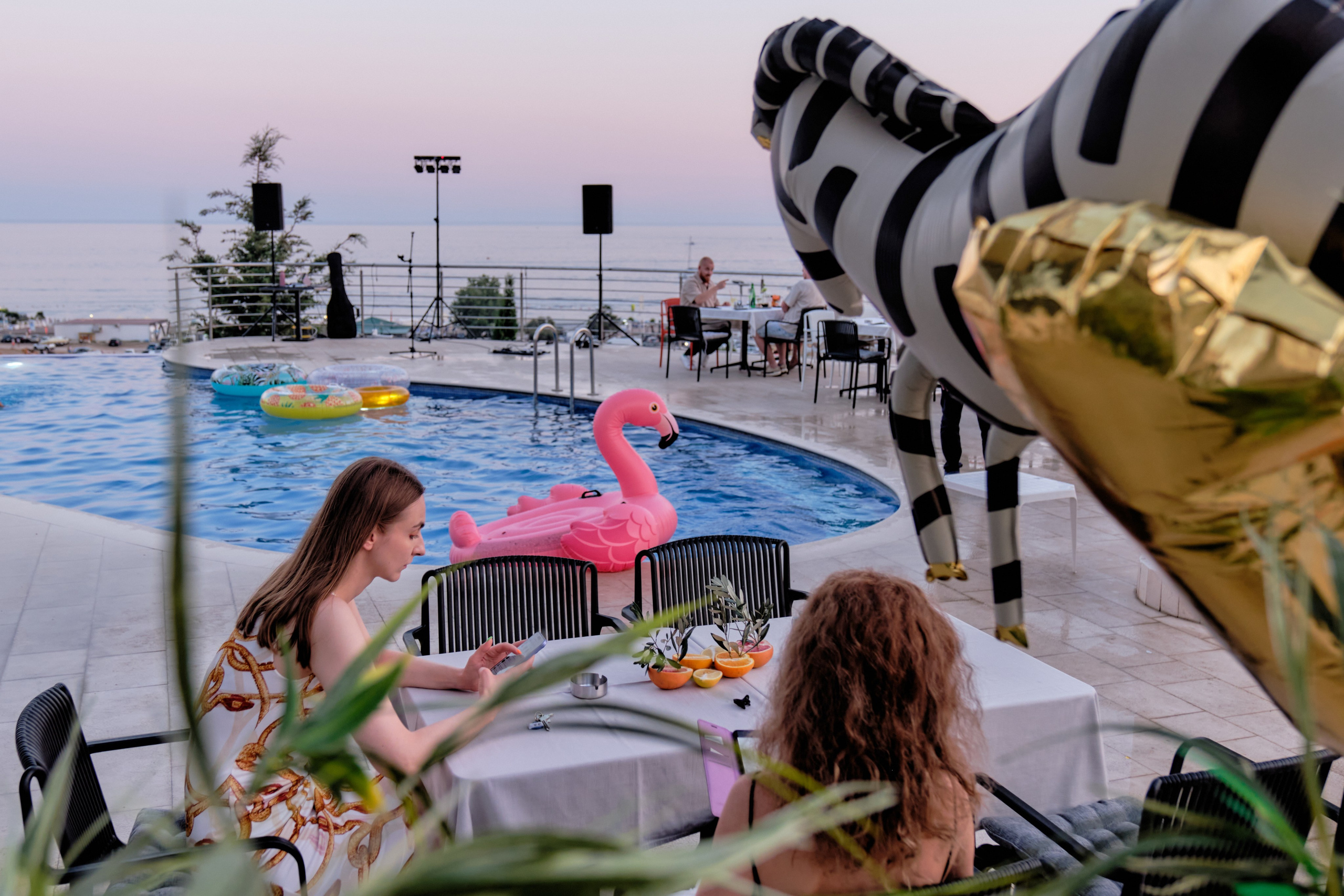 Photo report from the Zebra Restaurant’s birthday celebration. Becici, Montenegro. Photographer, photo artist Alena Novgorodtseva
