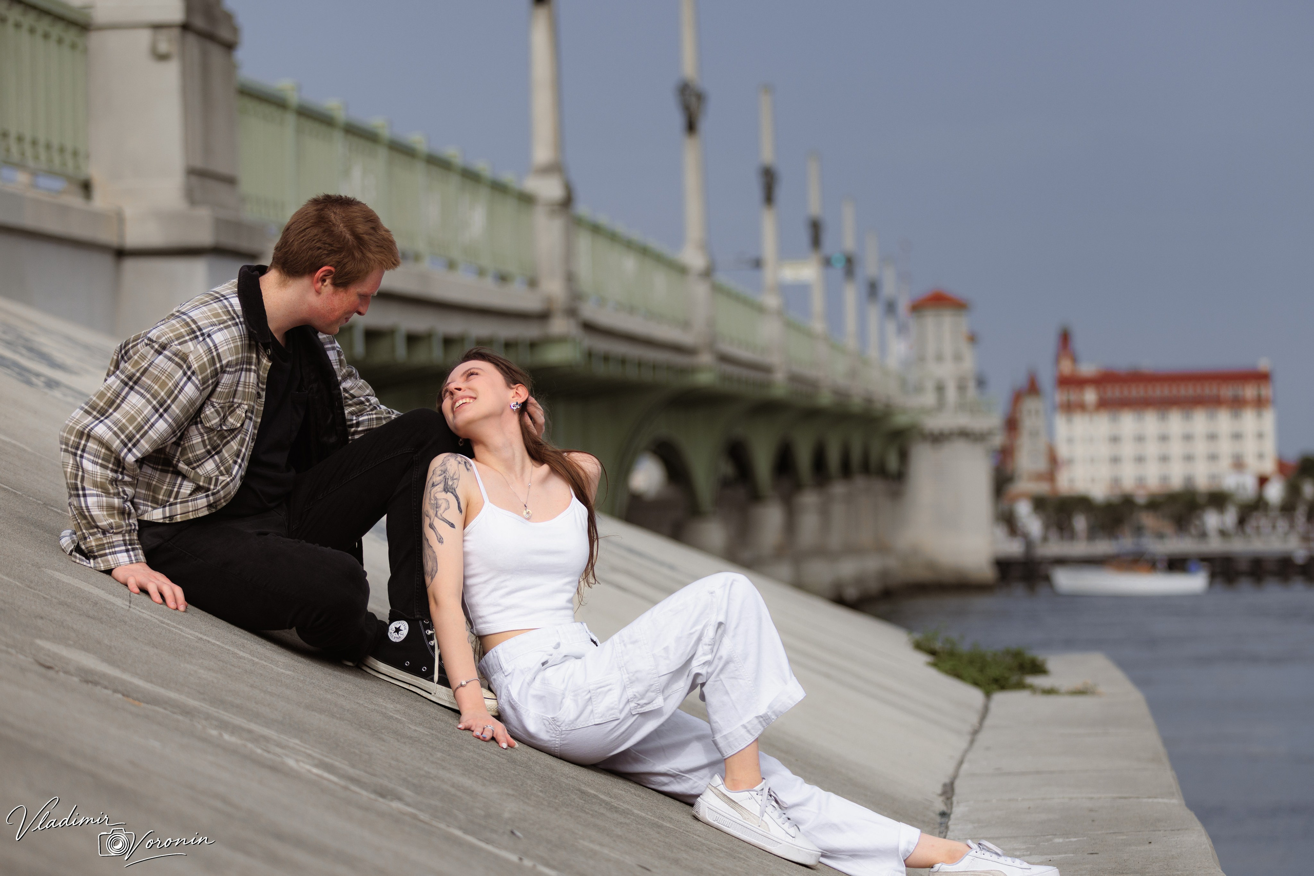 A tender morning by the lighthouse. Photographer St. Augustine