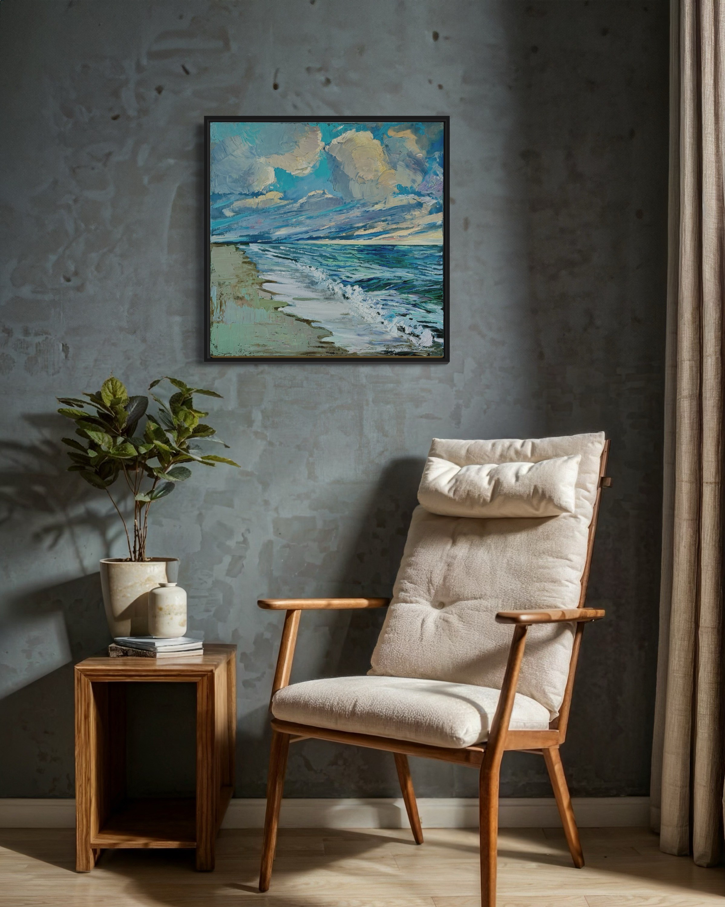 «Sea coast N.2». Художник живописец Савелова Ольга