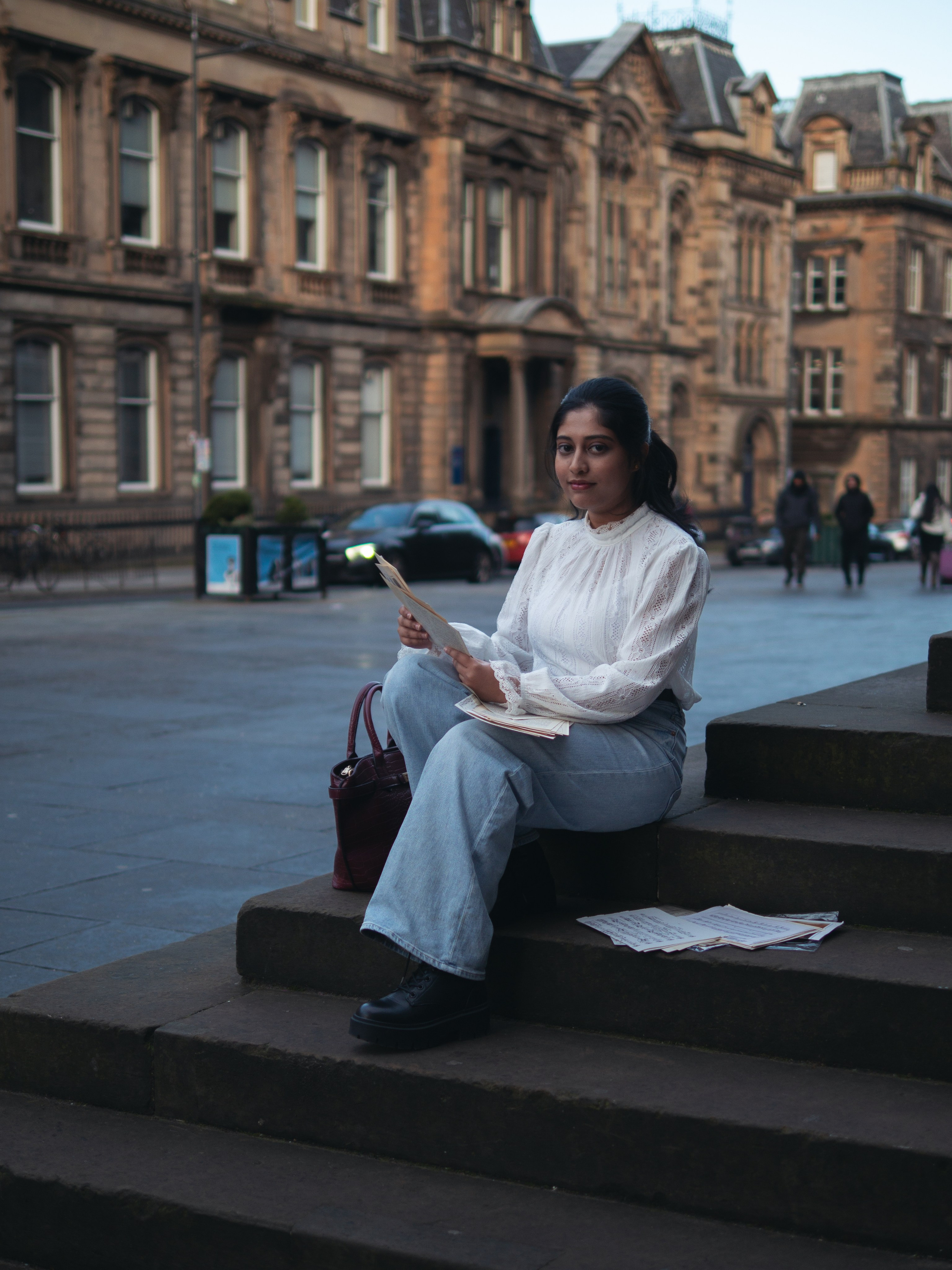 Lubna in Edinburgh. Expect Miracles Photography by Kate & Andrew