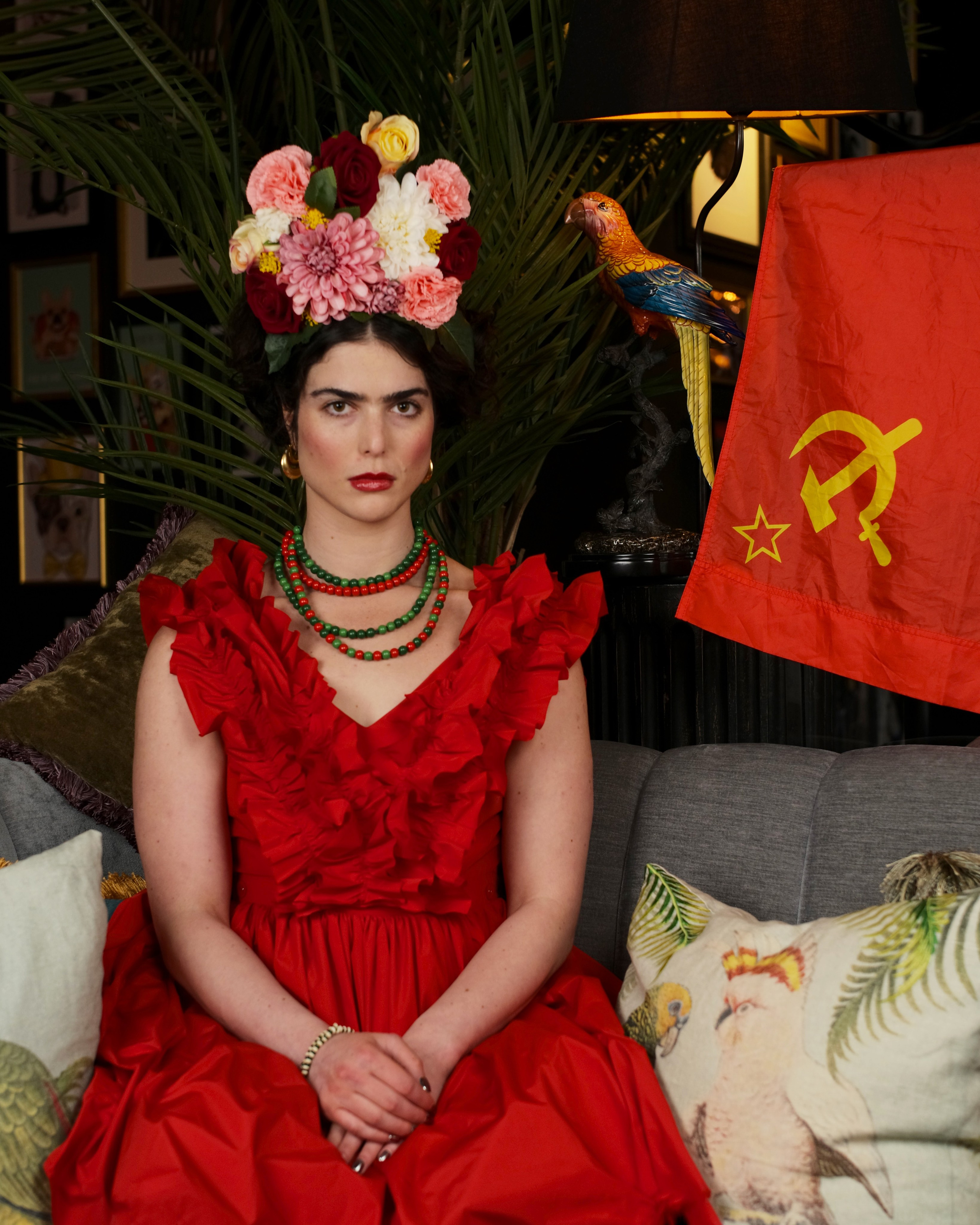 Portrett. Foto som Kunst. Anastasia Majestic Kunstkaper, Make-up Artist, Stylist