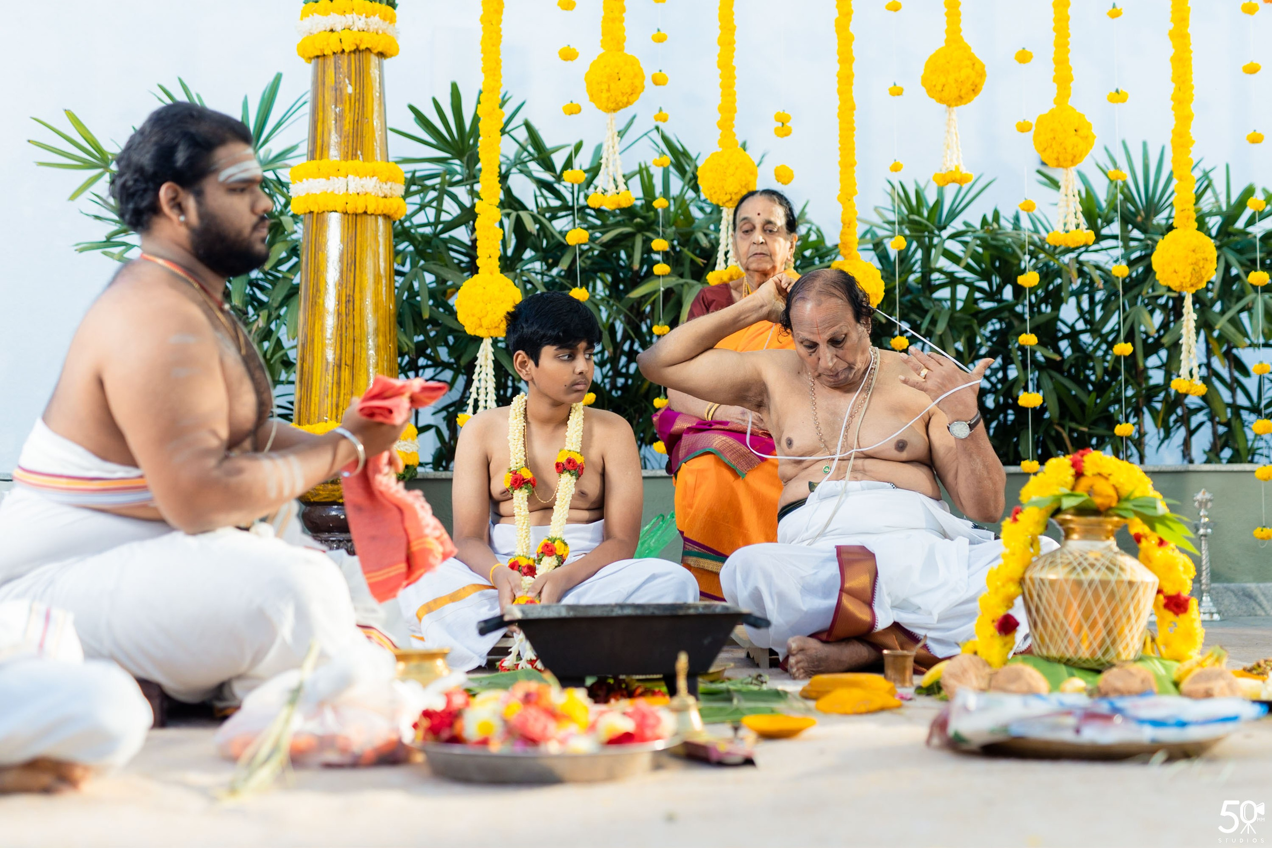 SANJAY AND SAKETH UPANAYANA. 50mm STUDIOS