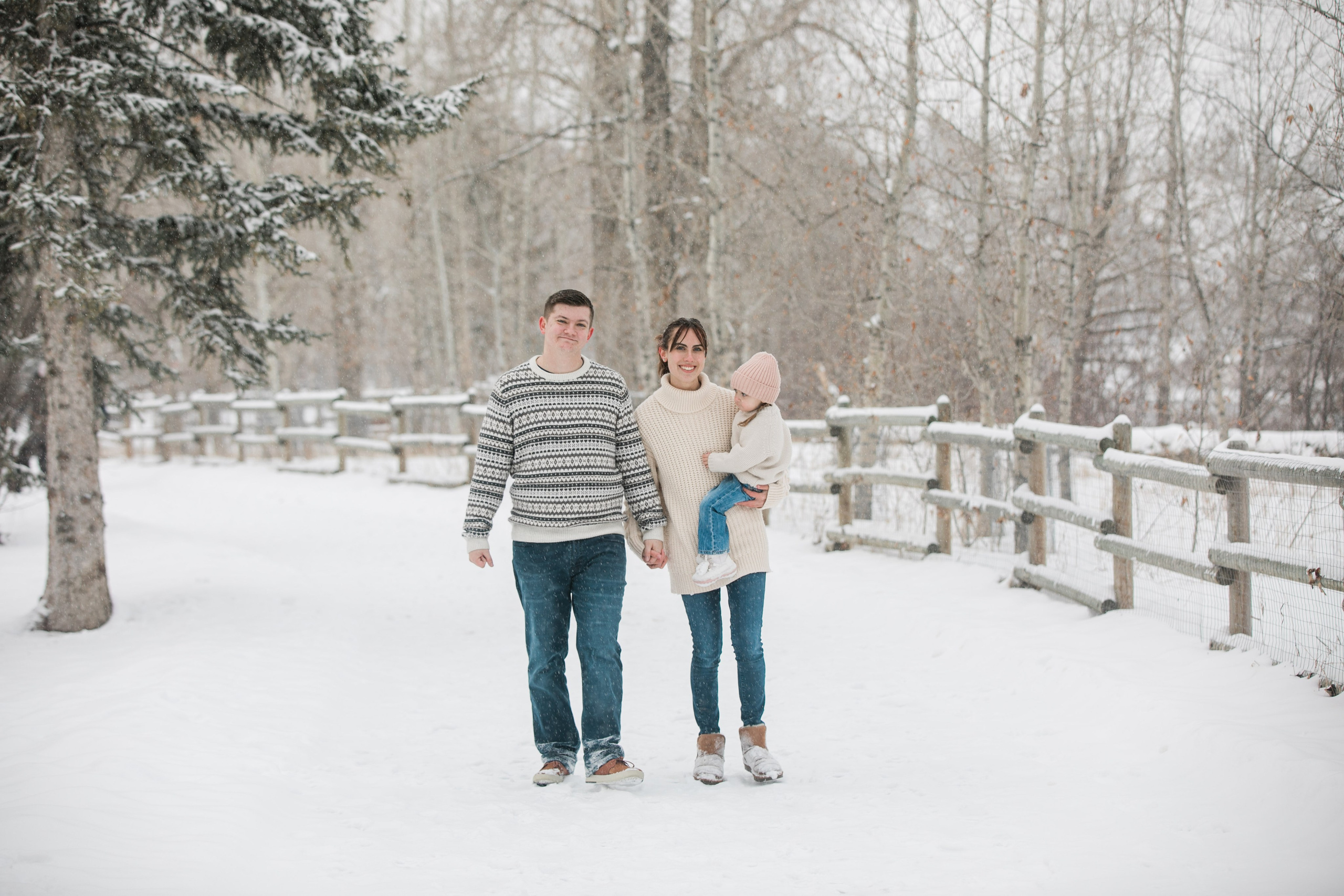 Zacher Winter Family Photos. Fotografía accesible en Calgary