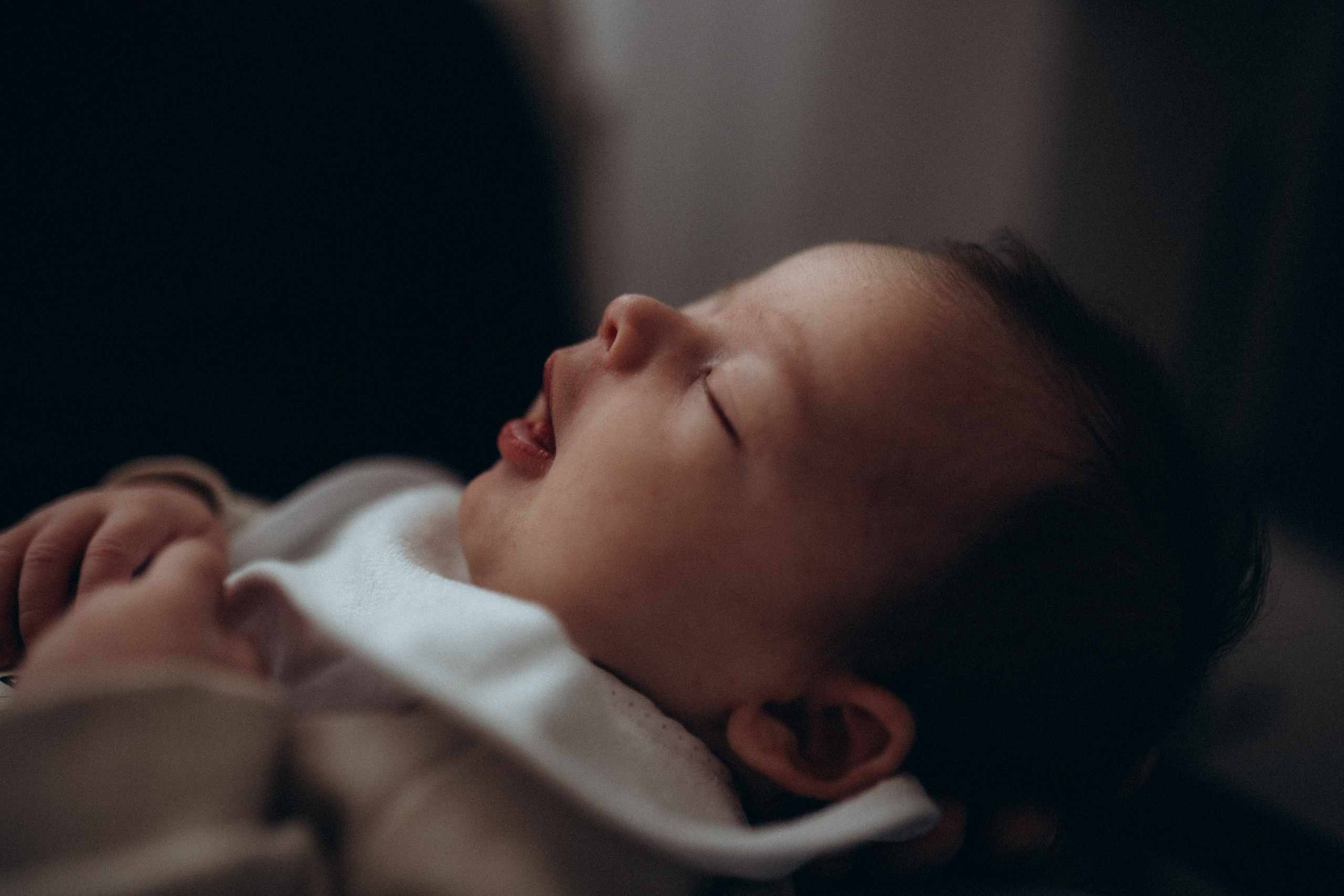 Foto neonato con genitori in stile naturale a Varese