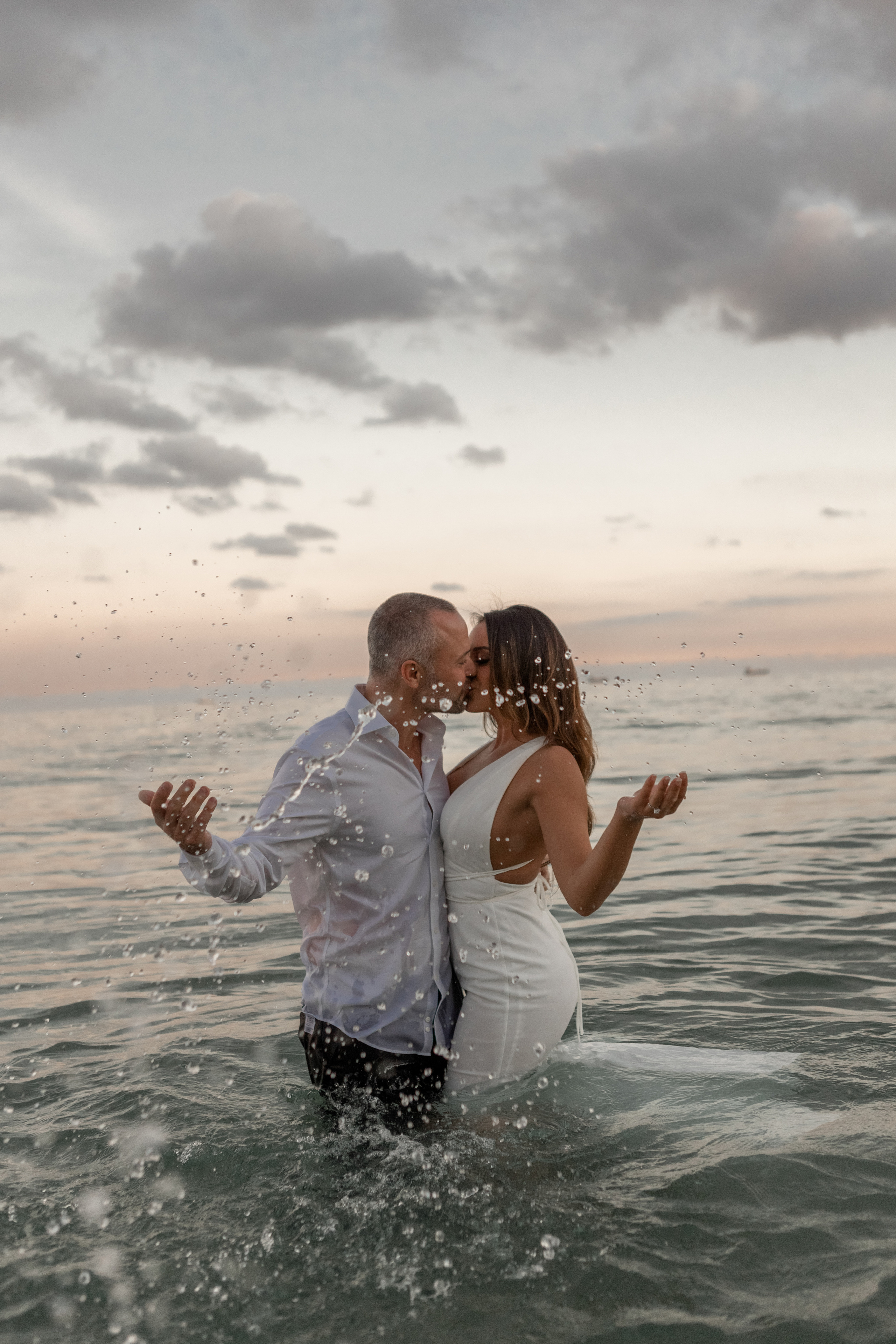 Sunset on the beach. My name is Kate and I am family and wedding photographer