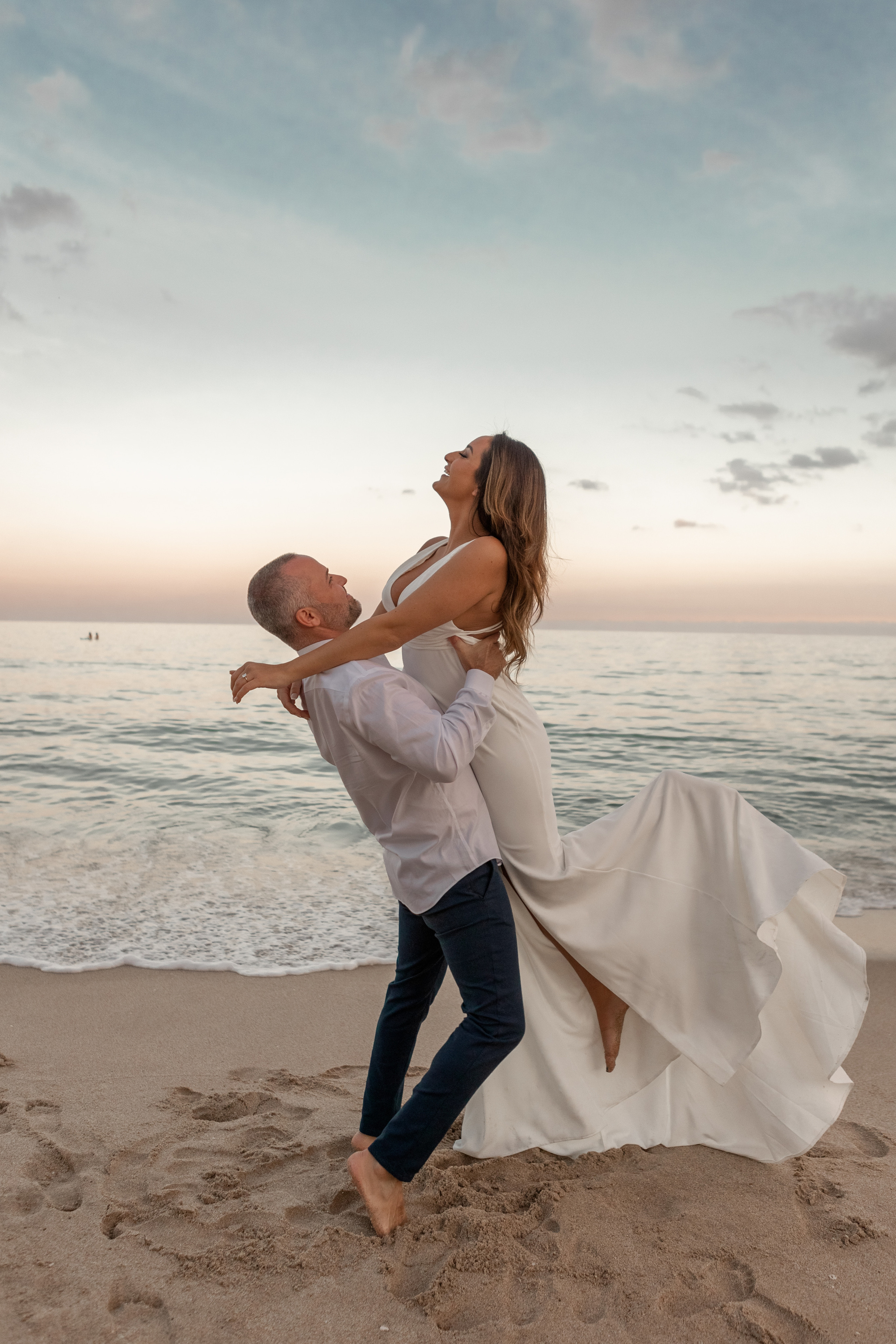 Sunset on the beach. My name is Kate and I am family and wedding photographer