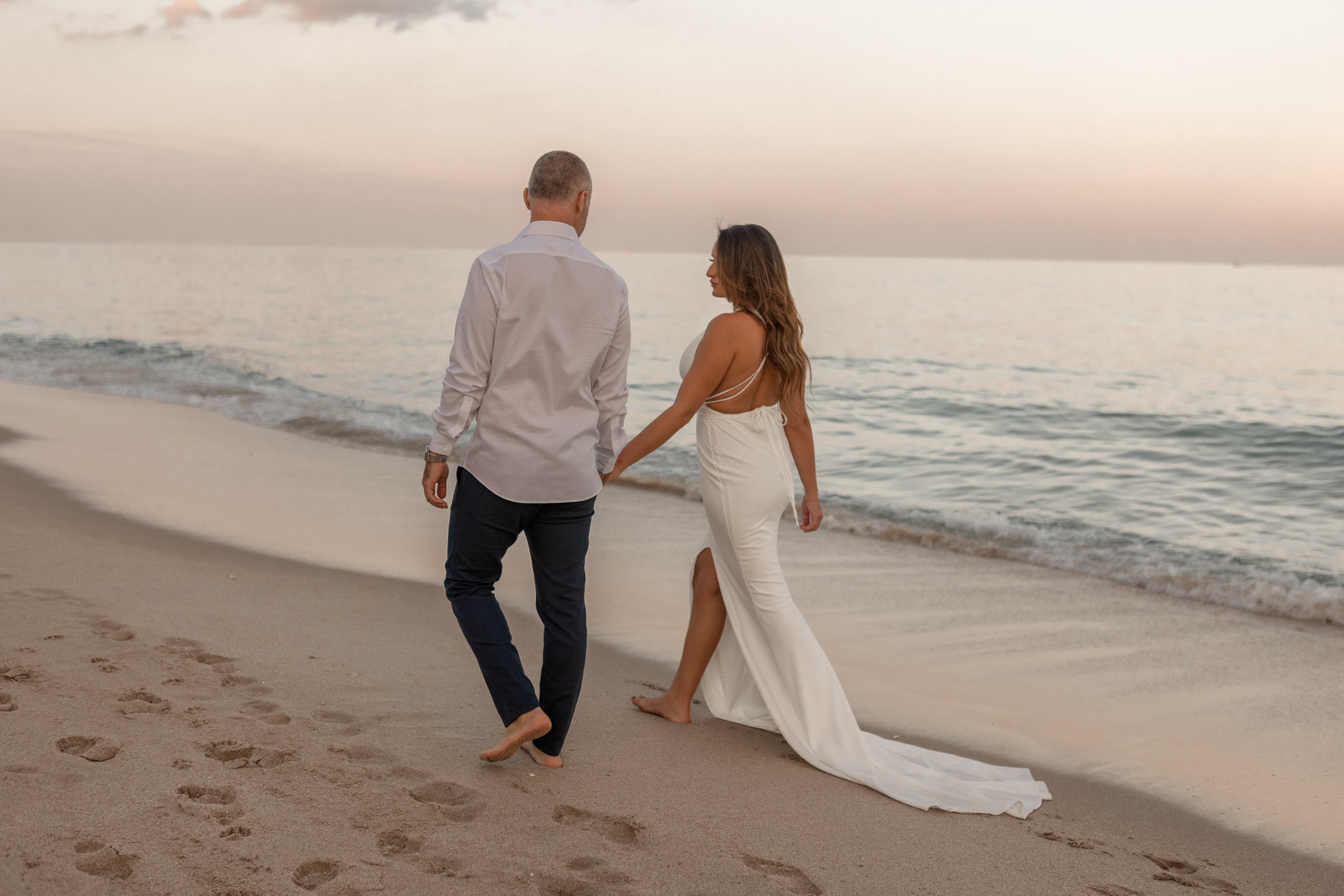 Sunset on the beach. My name is Kate and I am family and wedding photographer